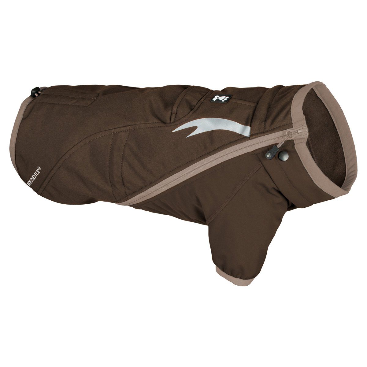 HURTTA Hundemantel Hundemantel Chill Stopper braun