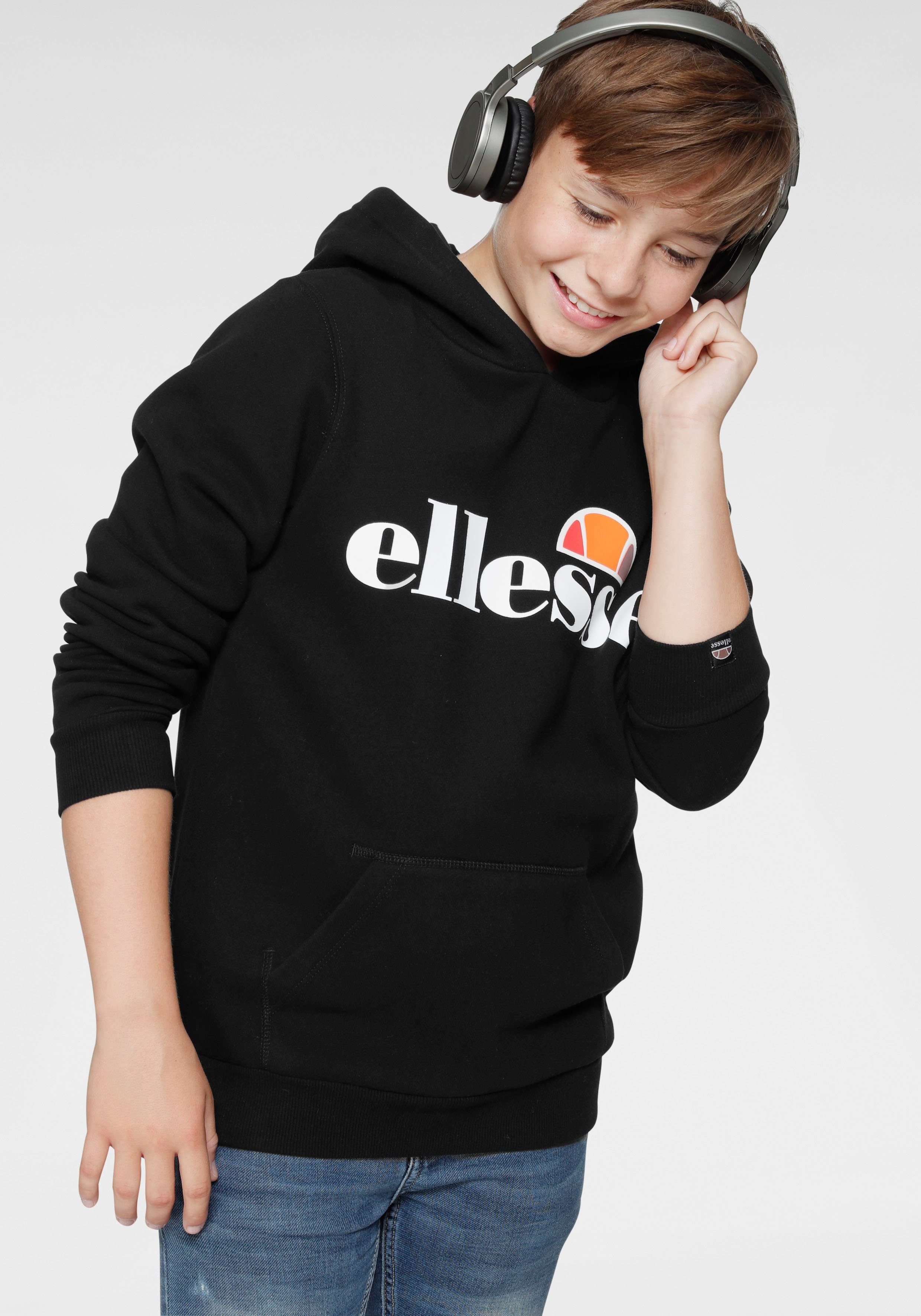 Ellesse Kapuzensweatshirt JERO OH HOODY JNR - für Kinder für Kinder, mit Kängurutasche, aus Baumwolle und Polyester