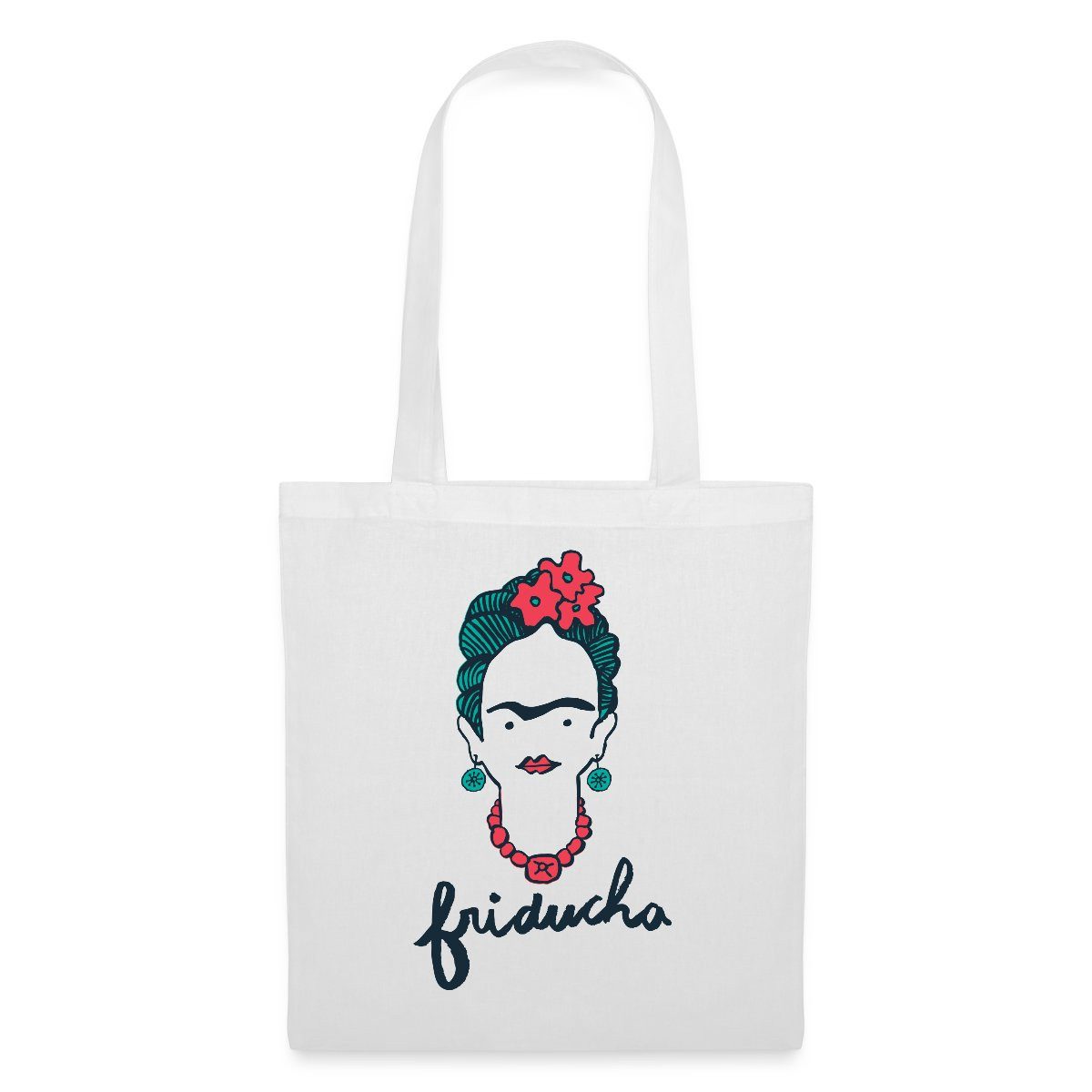 Spreadshirt Henkeltasche Frida Kahlo Sketch Friducha Stoffbeutel (1-tlg)