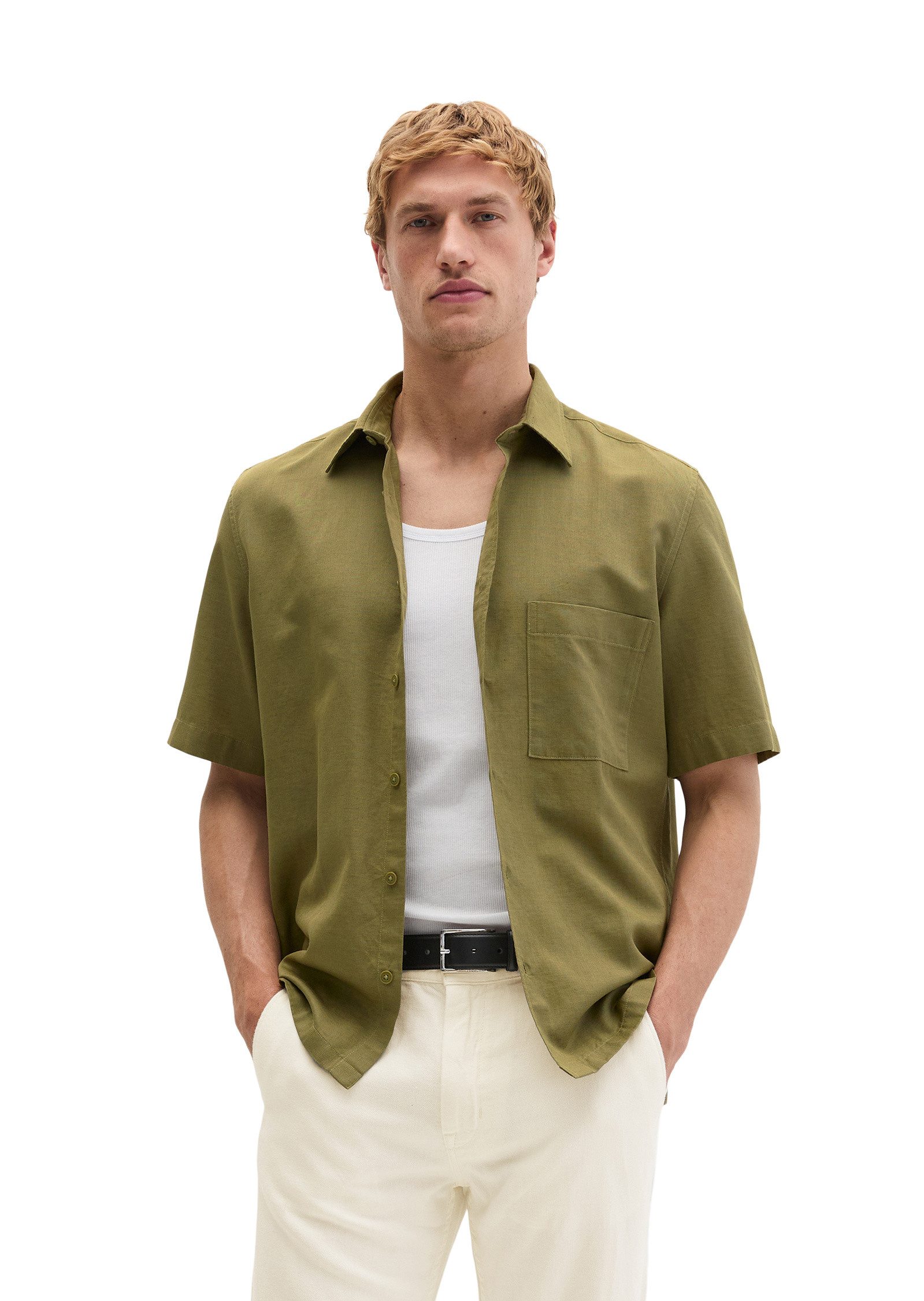 Kurzarmhemd aus weichem TENCEL™ Lyocell - Mix