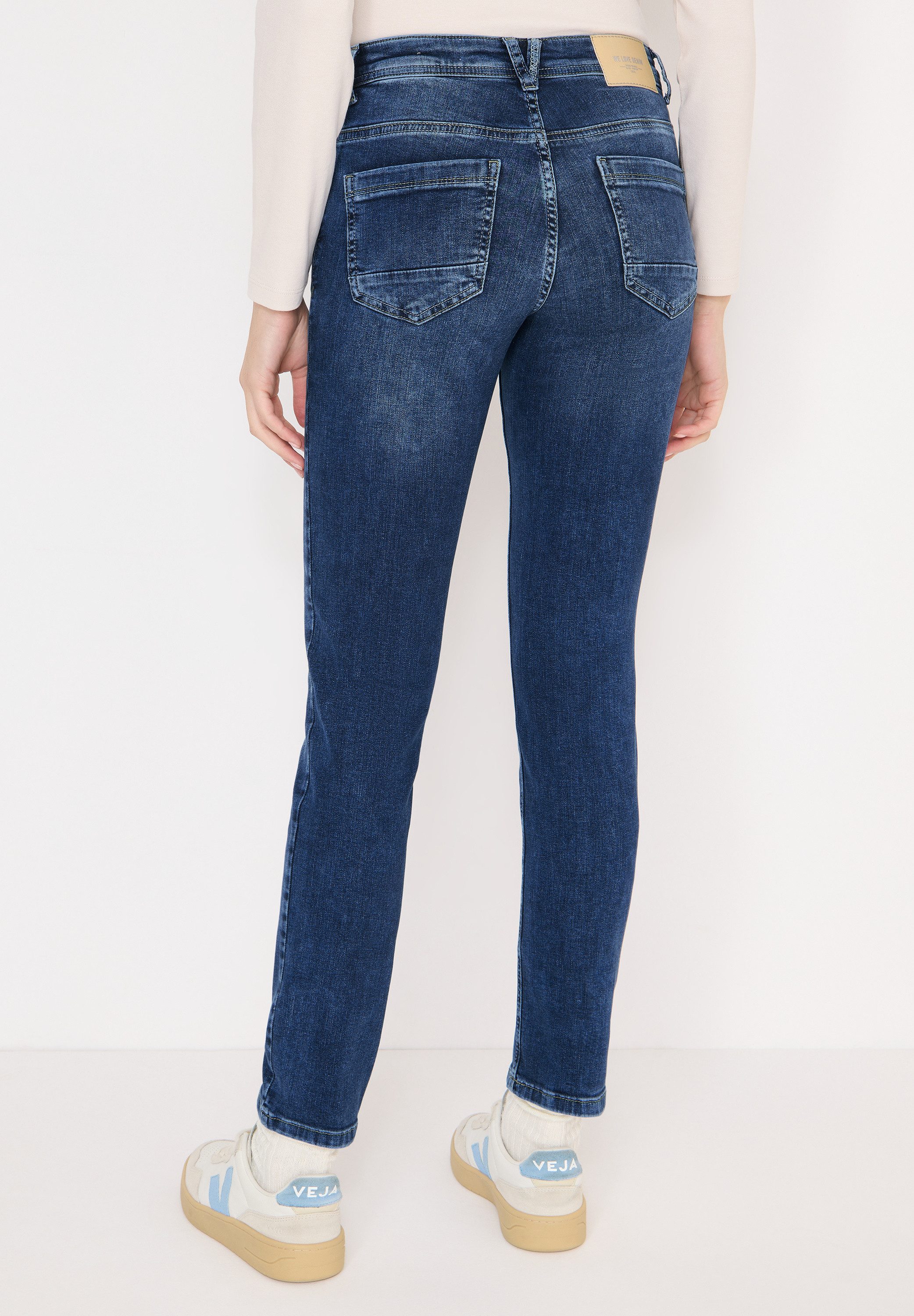 CECIL Slim-fit-Jeans Middle Waist