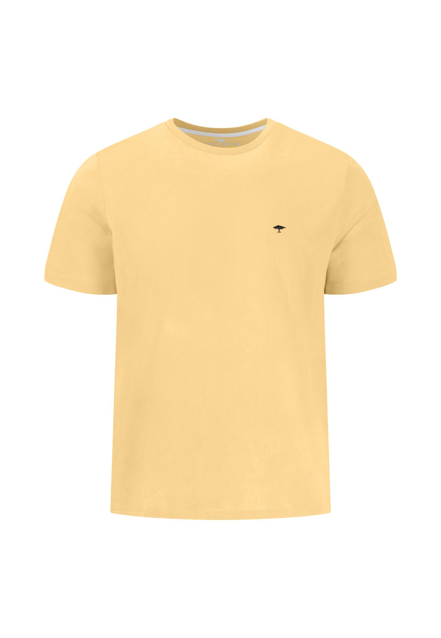 FYNCH-HATTON T-Shirt normale Passform, Kurzarm, hüftbedeckende Länge, aus Baumwolle