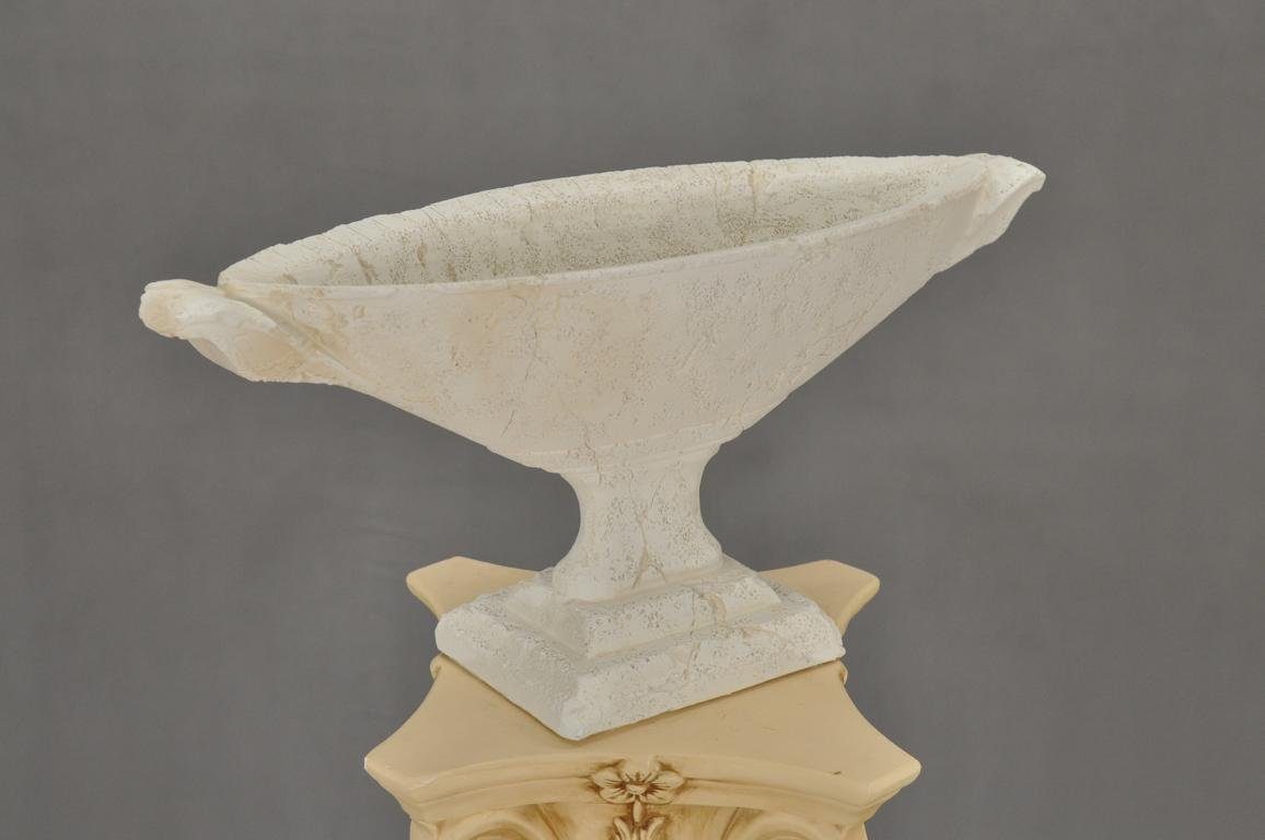 JVmoebel Skulptur Schale Design Vase XXL Dekoration Marmor Schale Klassischer Tisch Obst