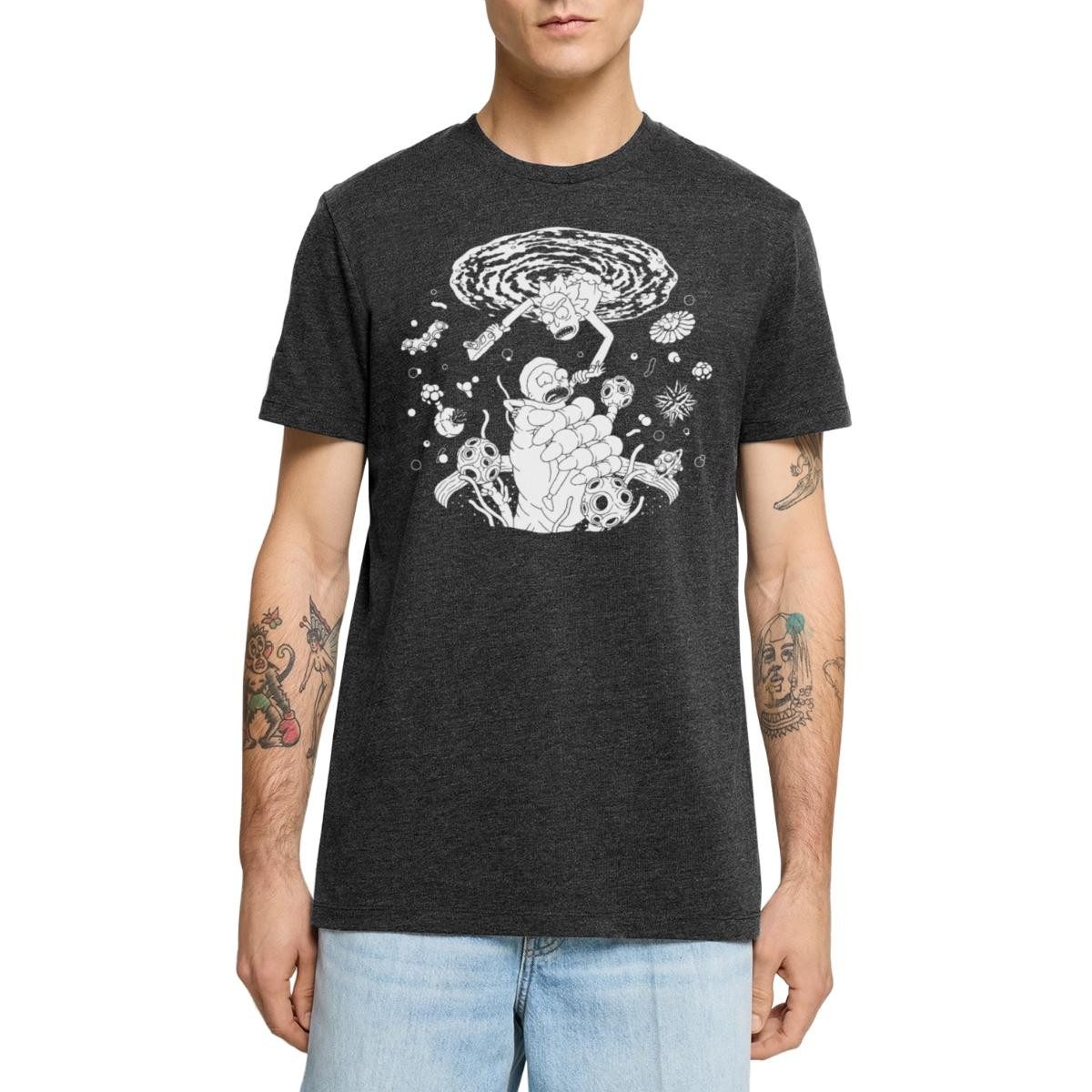 Spreadshirt T-Shirt Rick & Morty Raumportal Männer Premium T-Shirt (1-tlg) günstig online kaufen