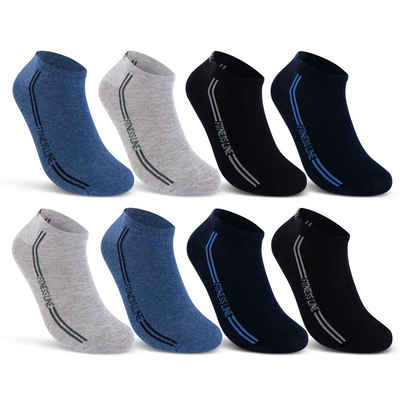 sockenkauf24 Sneakersocken 8 I 12 I 20 Paar SPORT Sneaker Socken Herren Baumwolle (8-Paar, 47-50) Atmungsaktiv - 16777 WP