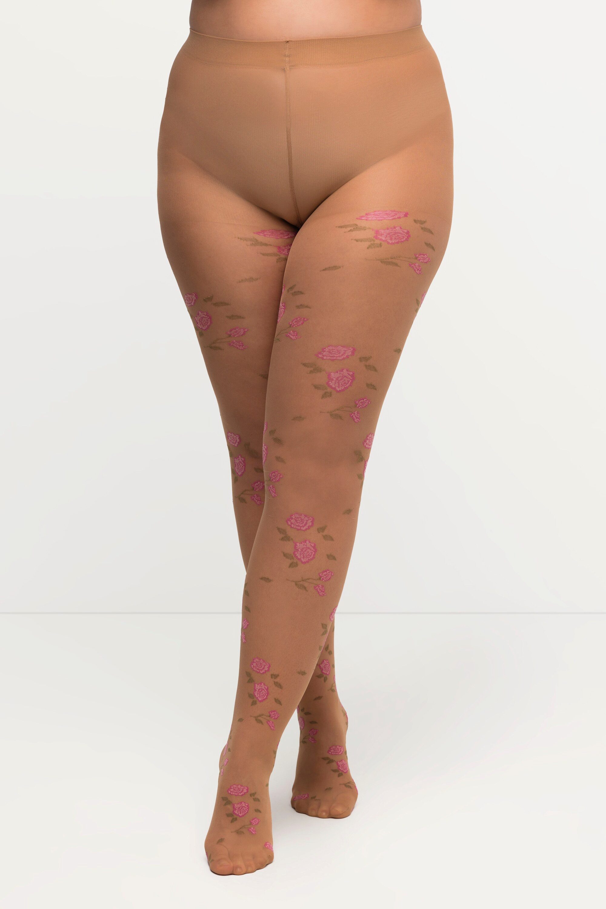 Feinstrumpfhose Strumpfhose florales Muster 20 den