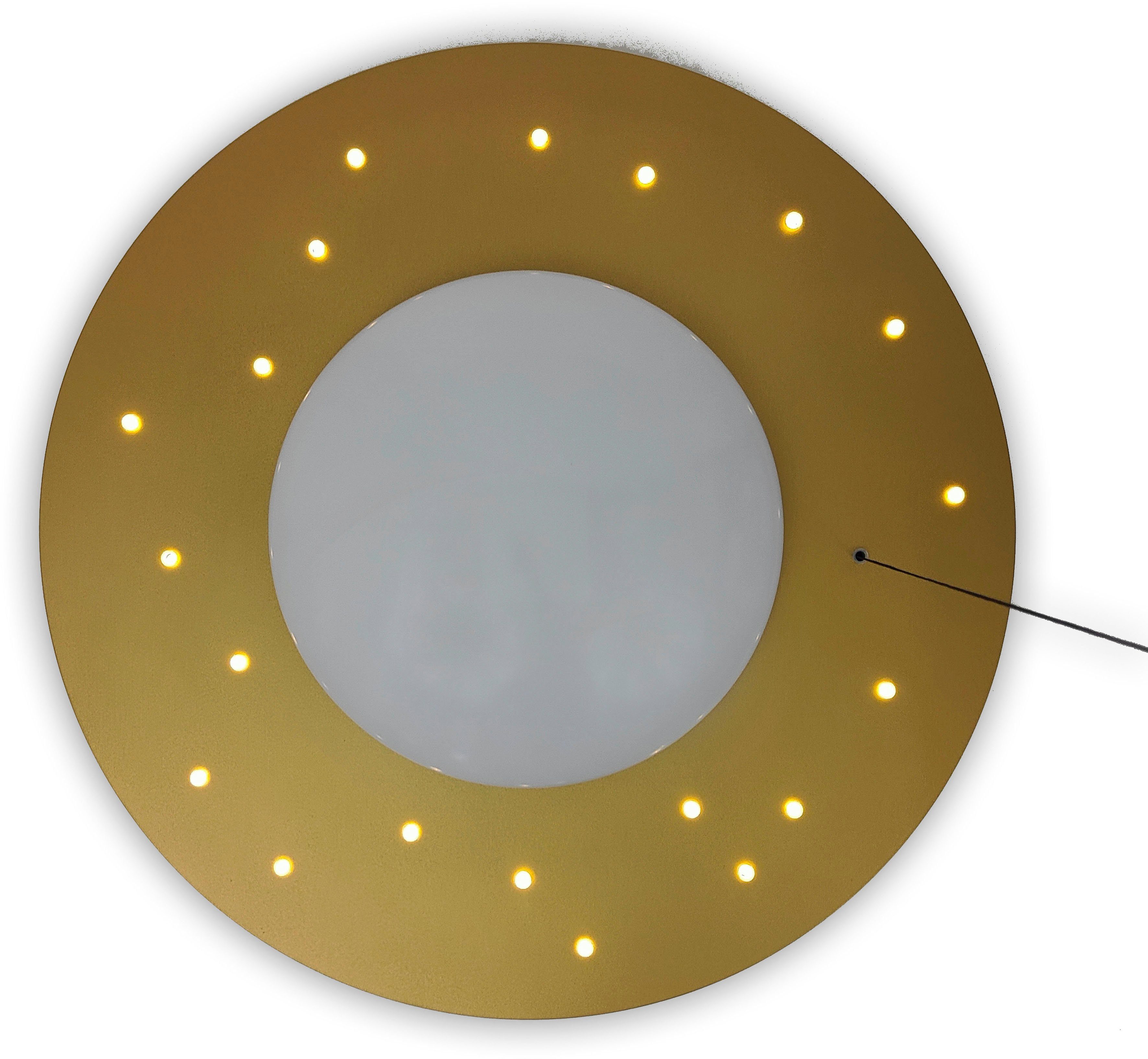 niermann Deckenleuchte Starlight, Gold, Nachtlichtfunktion, ohne Leuchtmittel, E27 Fassung für einfachen Leuchtmittelwechsel