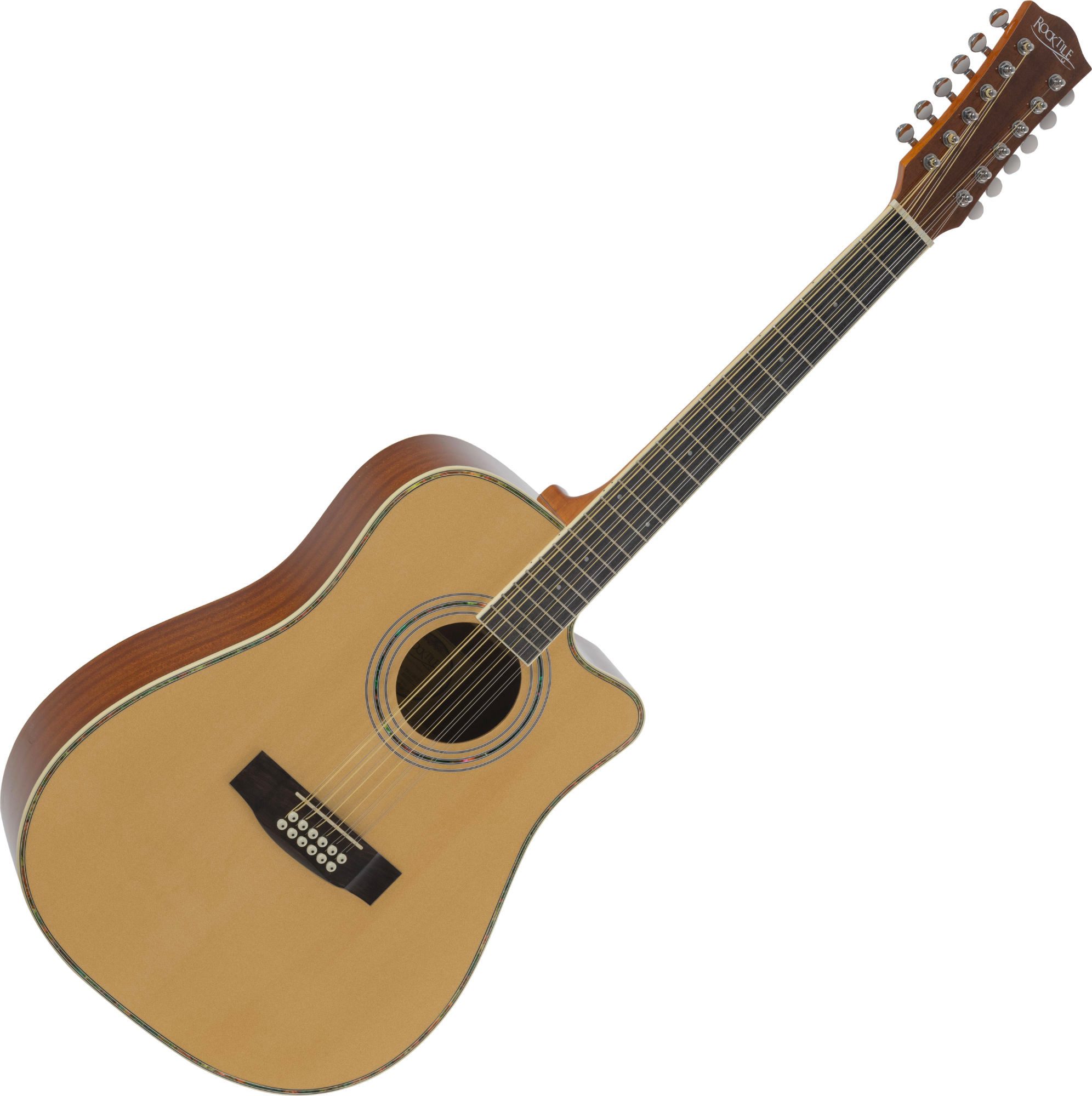 Rocktile Westerngitarre Rocktile WSD12-50C Westerngitarre, Dreadnought-Korpus mit Cutaway