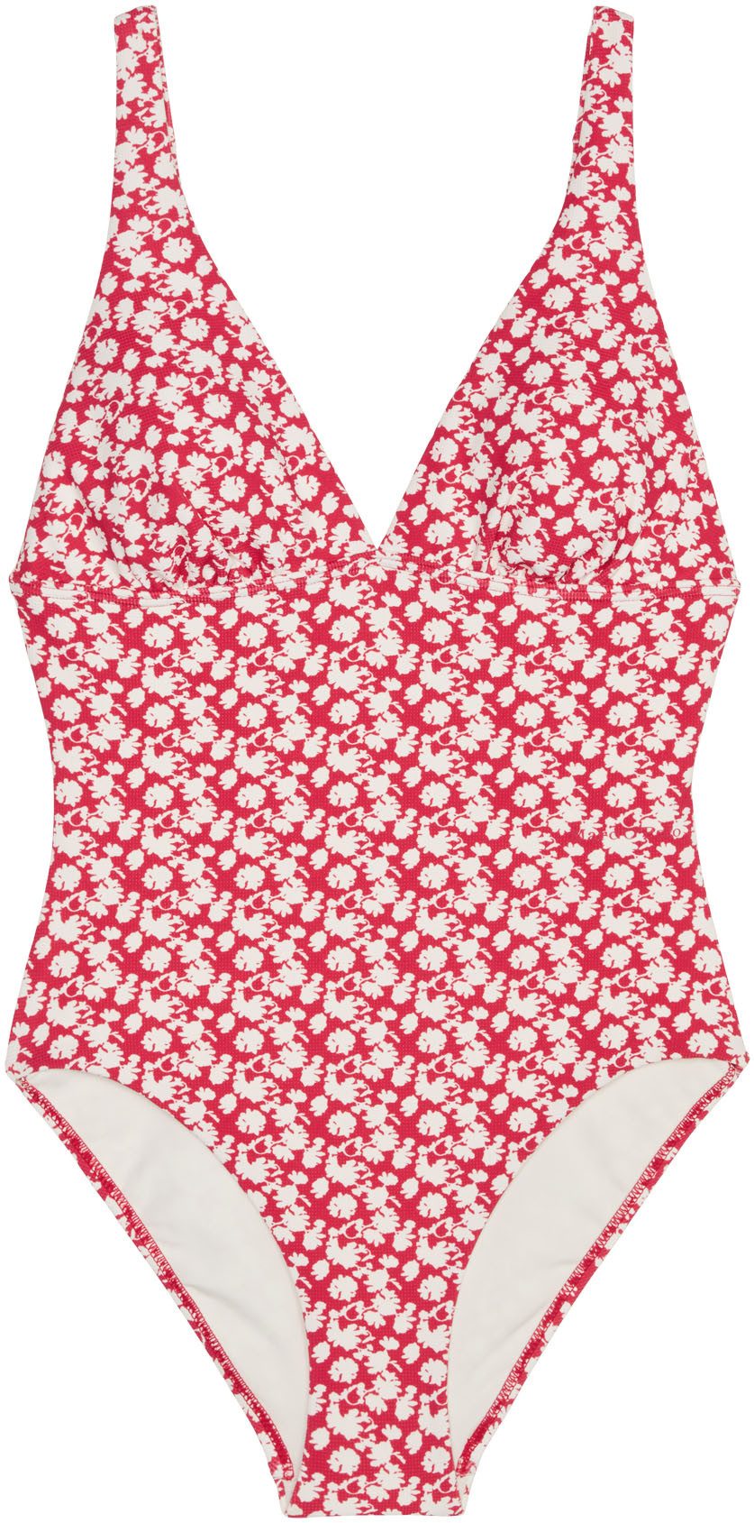 Marc O'Polo Badeanzug Millefleur tiefer V-Ausschnitt, herausnehmbare Cups, günstig online kaufen