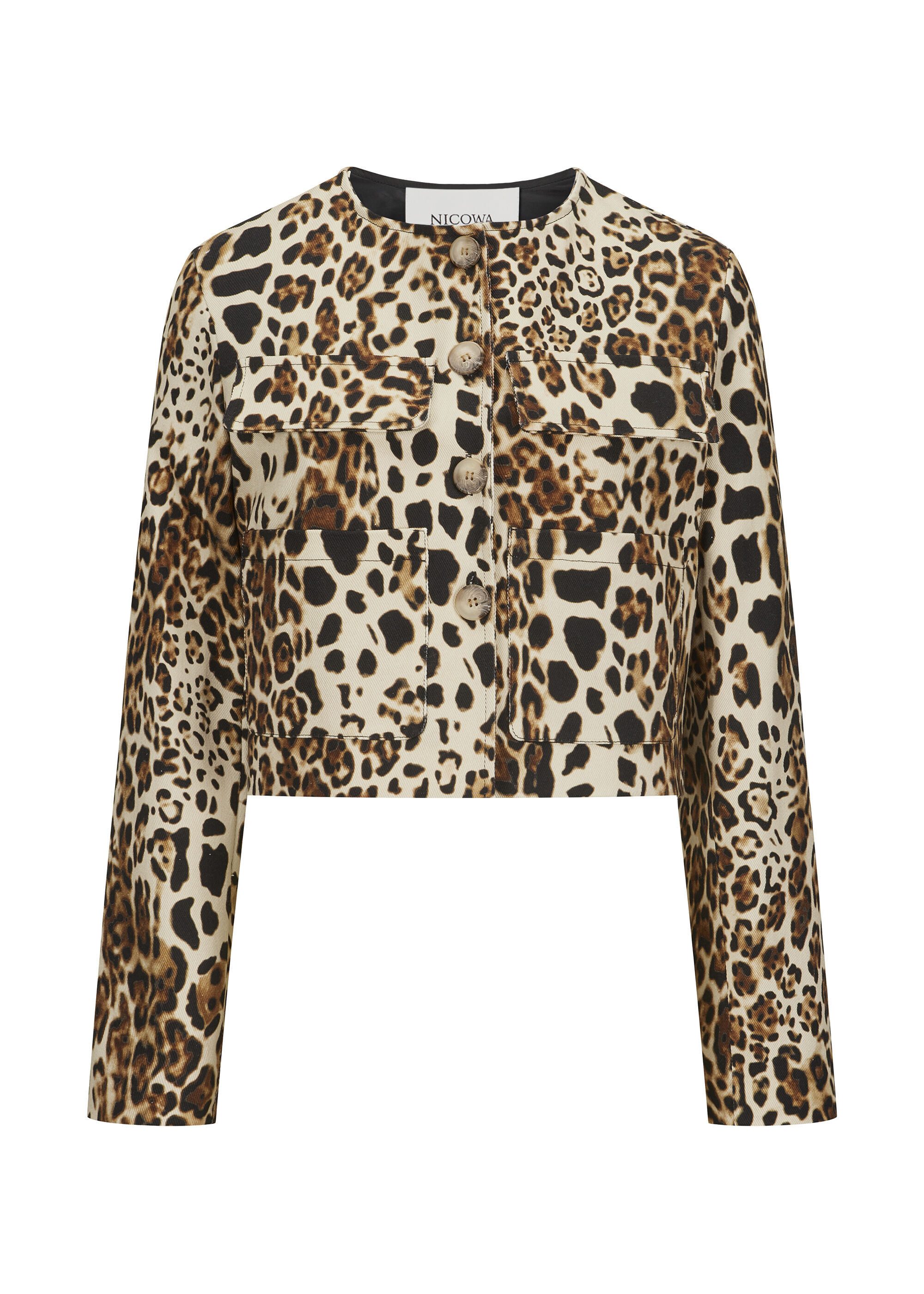 Nicowa Jackenblazer NICEO (1-tlg) aus hochwertigem Twillmaterial in Leoprin günstig online kaufen