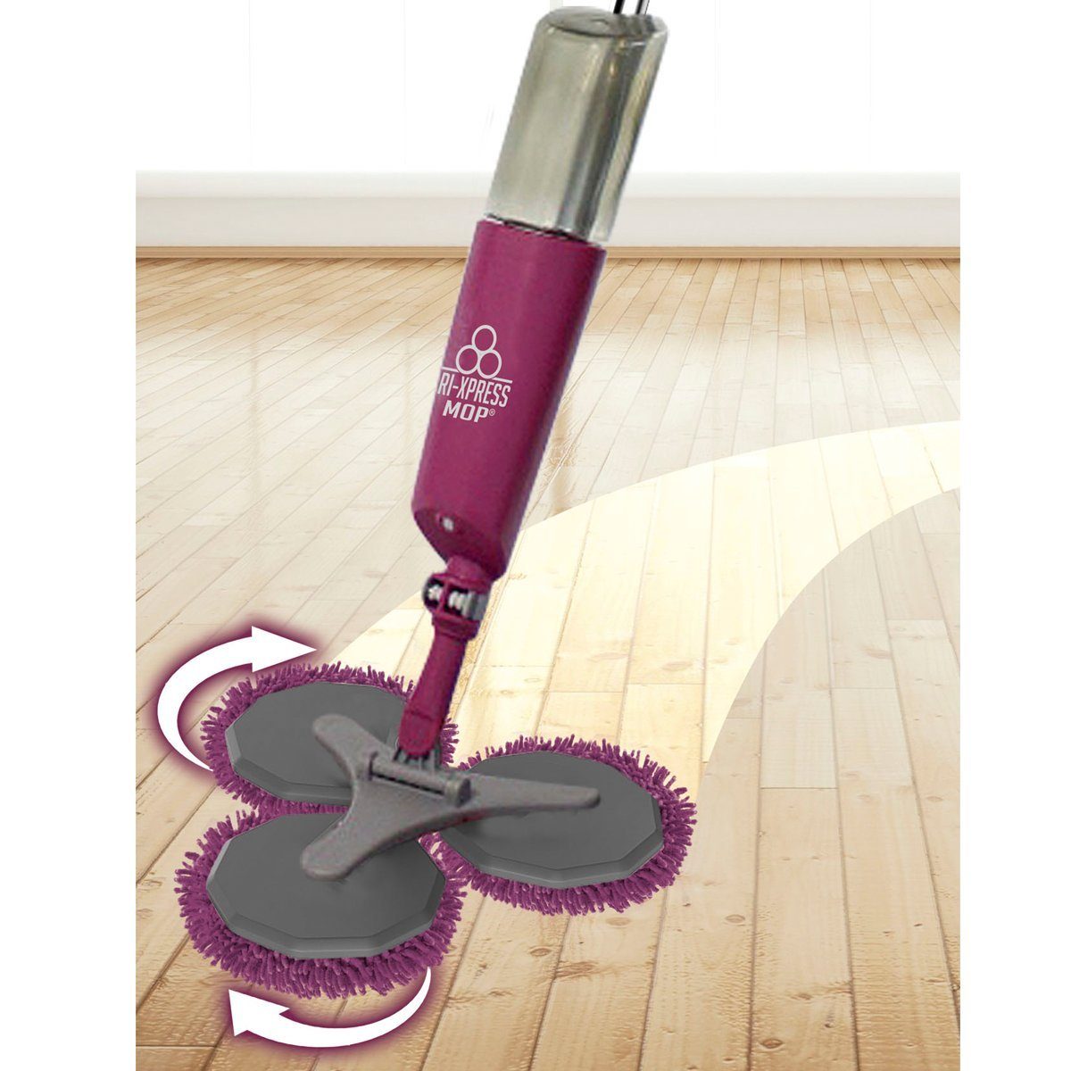 Best Direct® Sprühwischer Tri Xpress Mop® (5-tlg) 3-in1 Bodenwischer mit flexiblem Arm, 0,5 Liter Wassertank – Bild 3 von 5