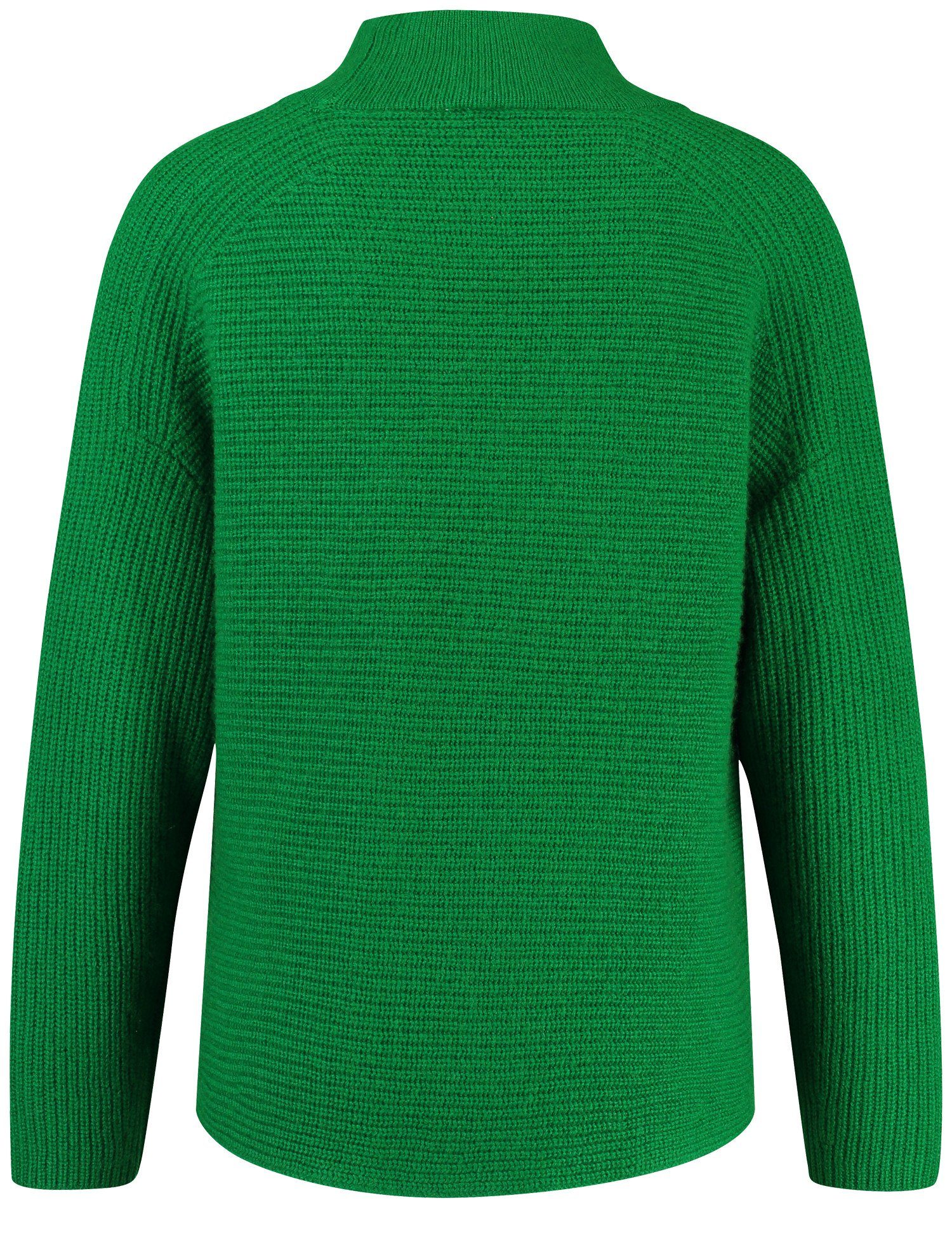 GERRY WEBER Rundhalspullover Pullover aus Green Kaschmiranteil Bright und Strick-Mix