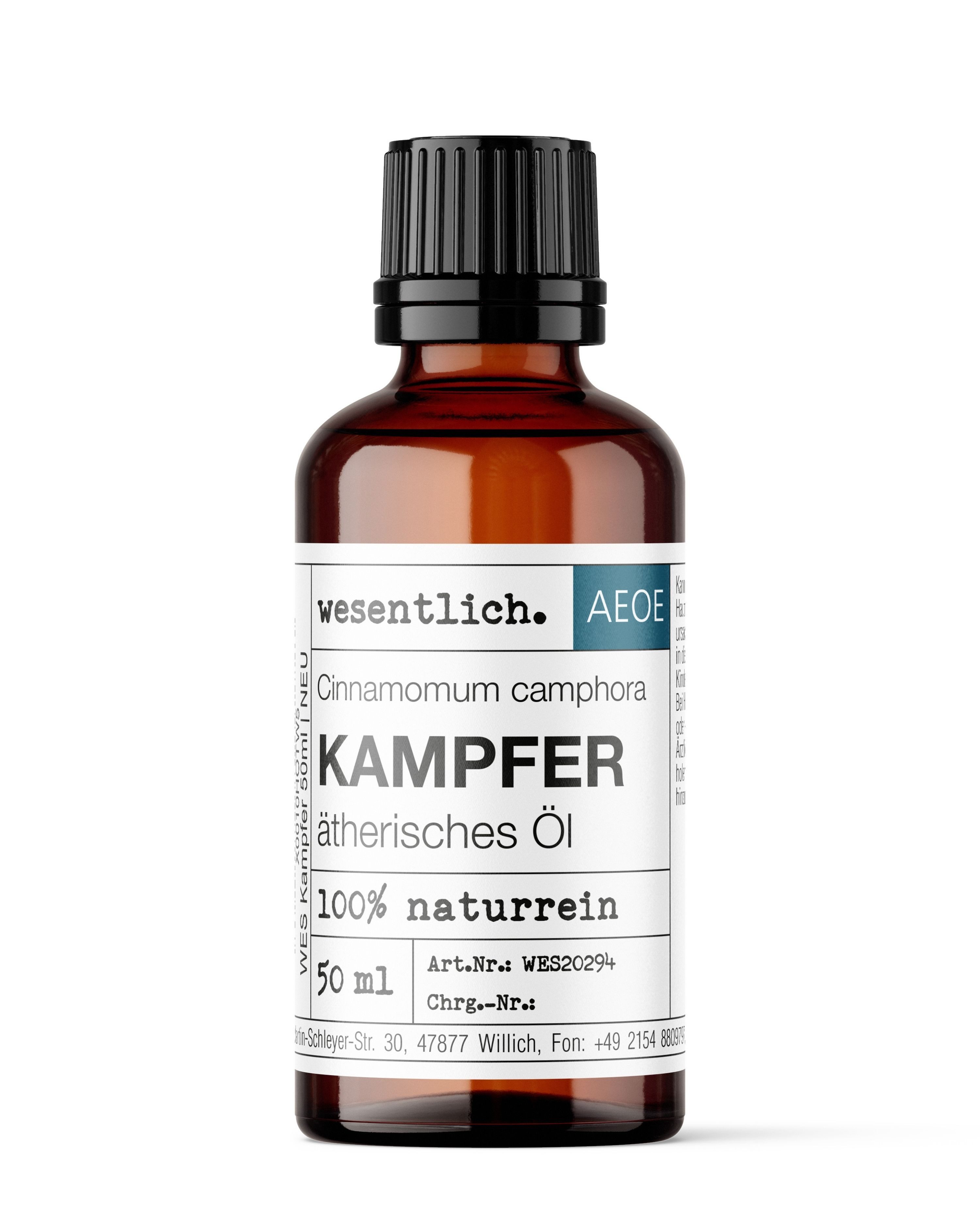wesentlich. Duftöl Kampfer 50ml - naturreines, ätherisches Öl