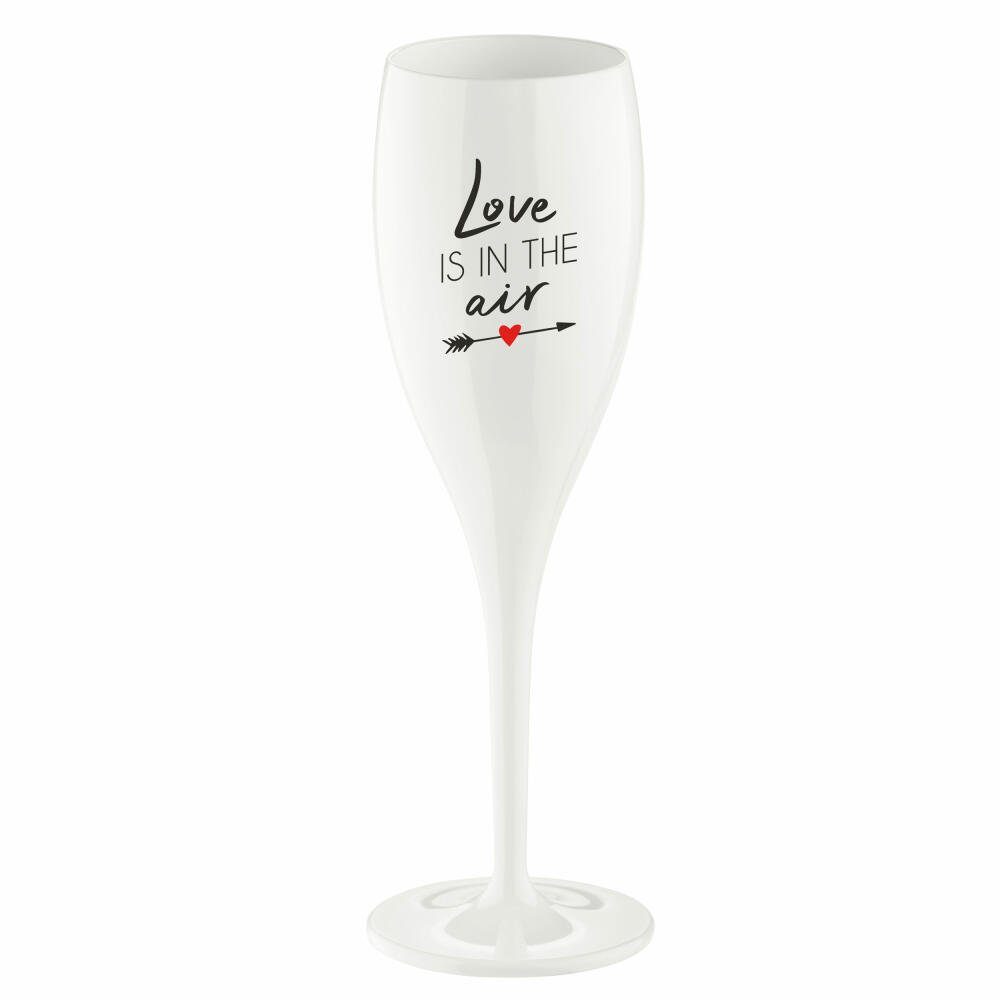 KOZIOL Sektglas Cheers No. 1 Love Is In The Air, 100 ml, Kunststoff