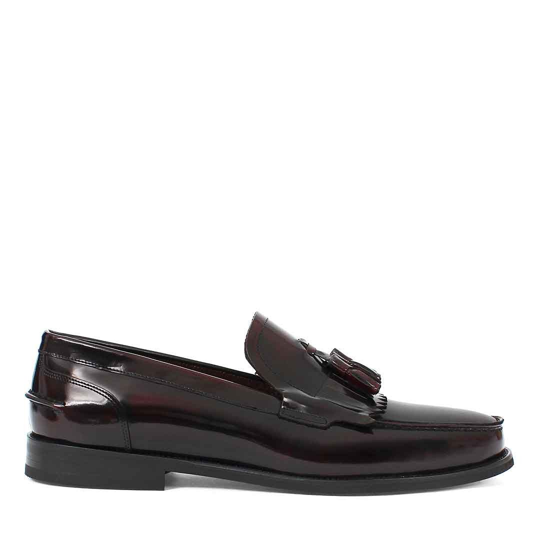 Celal Gültekin Herren Lackleder Slipper – Elegante Loafer mit Fransen Loafe günstig online kaufen