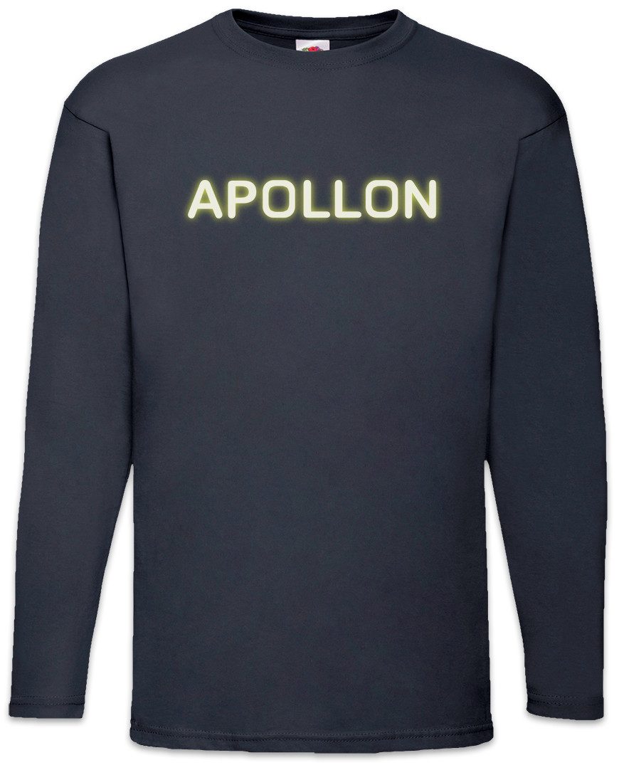 Langarmshirt Apollon Logo Langarm T-Shirt Danish The Biotech Company Rain Symbol