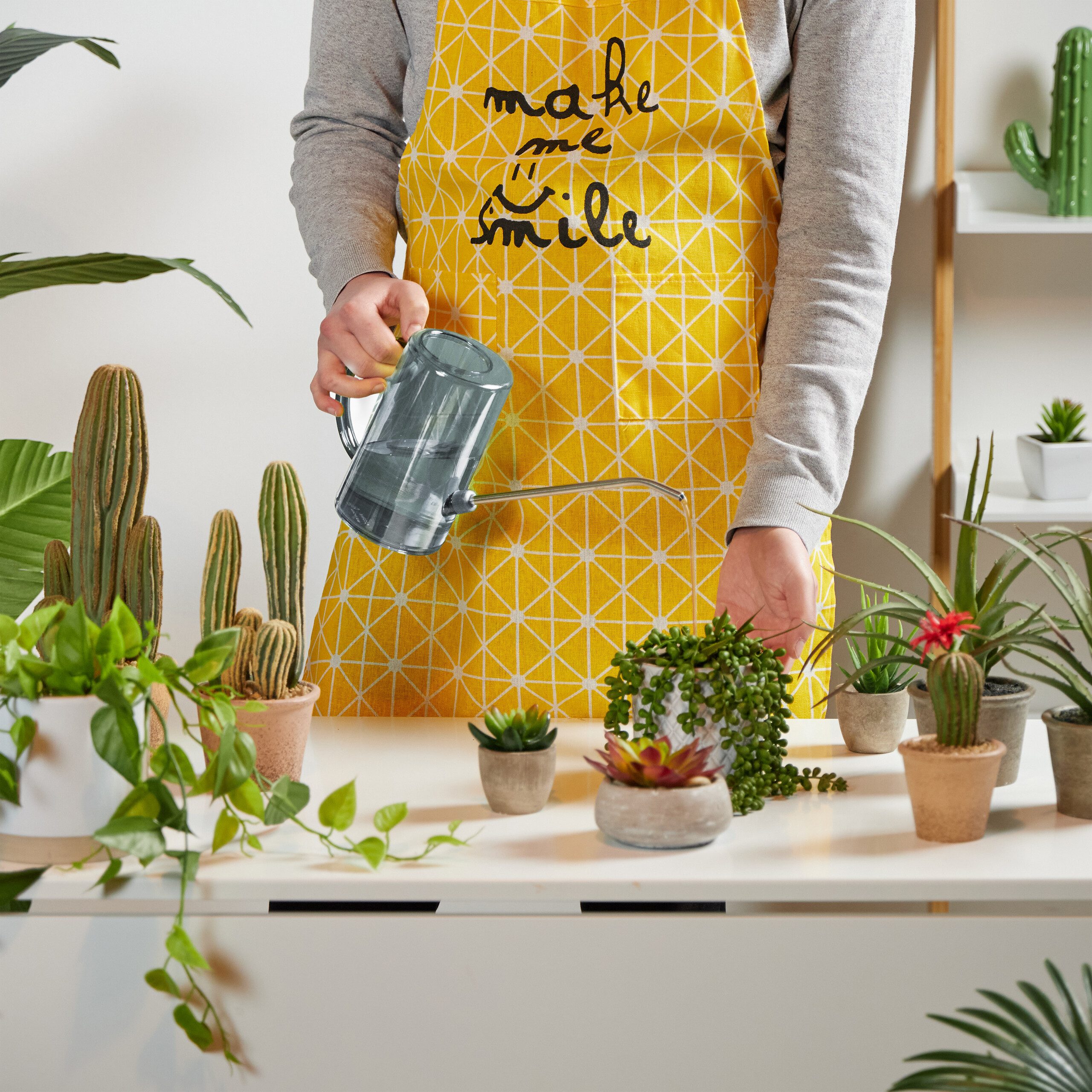 relaxdays Gießkanne Zimmerpflanzen 1 Lit (1-tlg)