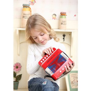 New Classic Toys® Spielzeug-Musikinstrument Ziehharmonika • Accordeon für Kinder • Schifferklavier, (2 tlg), inkl. Musikbuch • Alter 3+