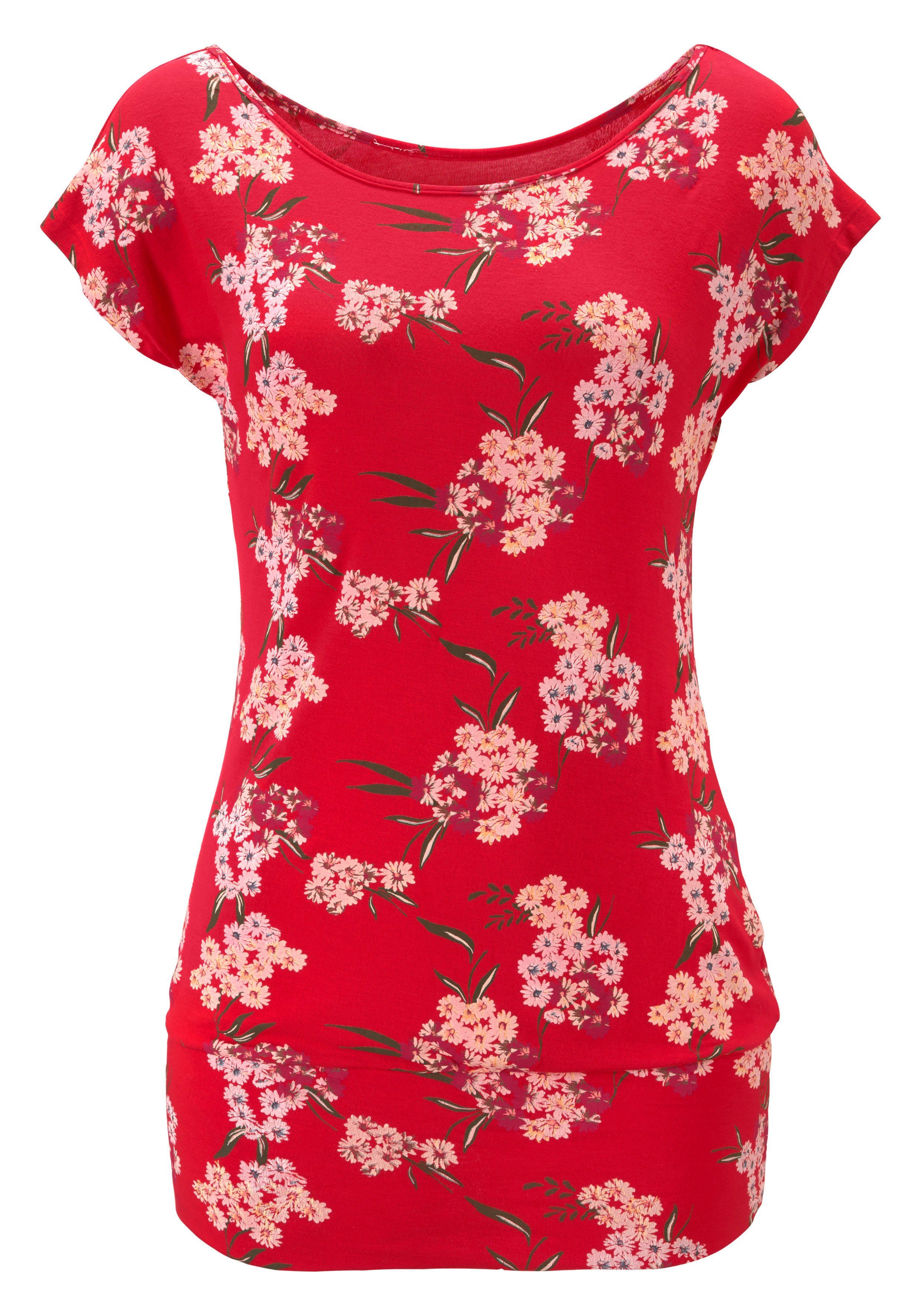 LASCANA Longshirt mit breitem Bund aus günstig online kaufen