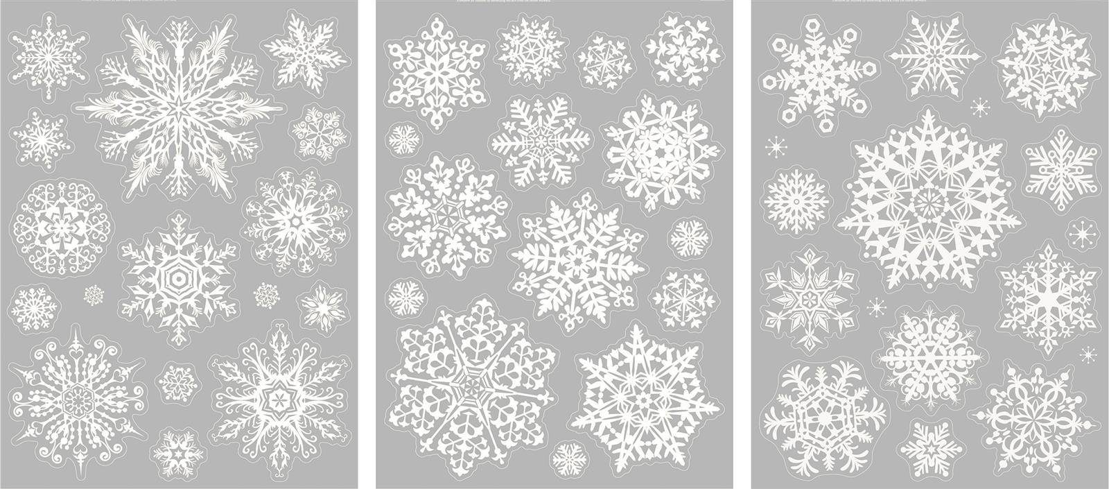 Heyda Fenstersticker Heyda 203584468 Fenster Sticker "Kristalle" A4 weiß günstig online kaufen