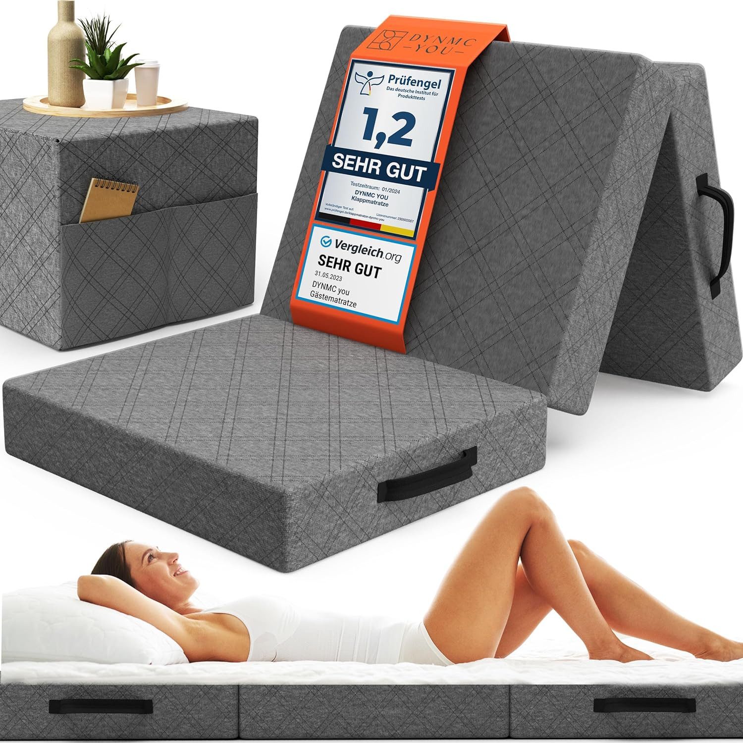 Klappmatratze Gästematratze Klappbar Mittel Hart H3 günstig online kaufen