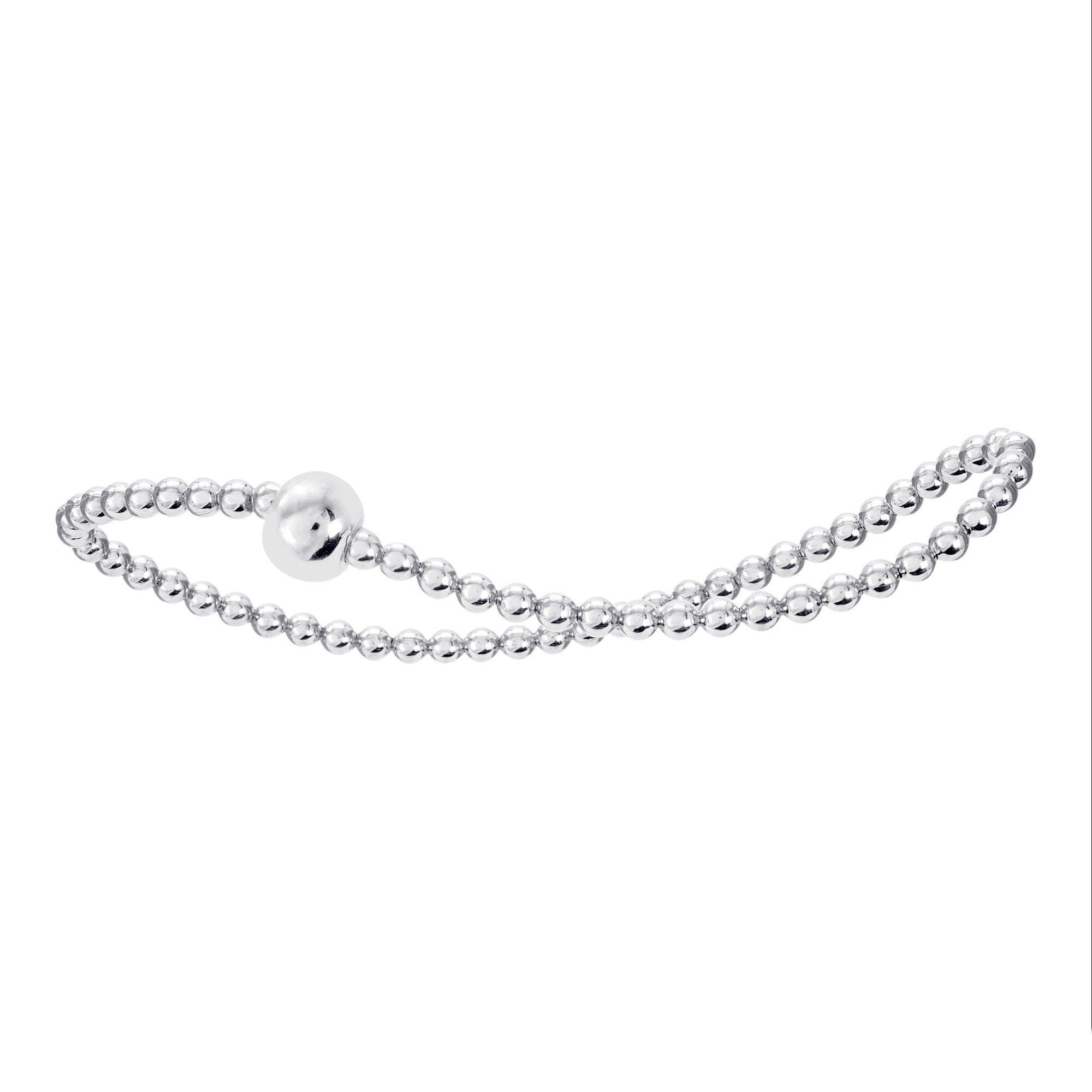 Silber Durchmesser: 54 mm aus Armband Ø, Schmuck - 54,0 925 Gummiband Silber Damen Silberarmband mit Kugelkette, ELEMENT Ø ONE