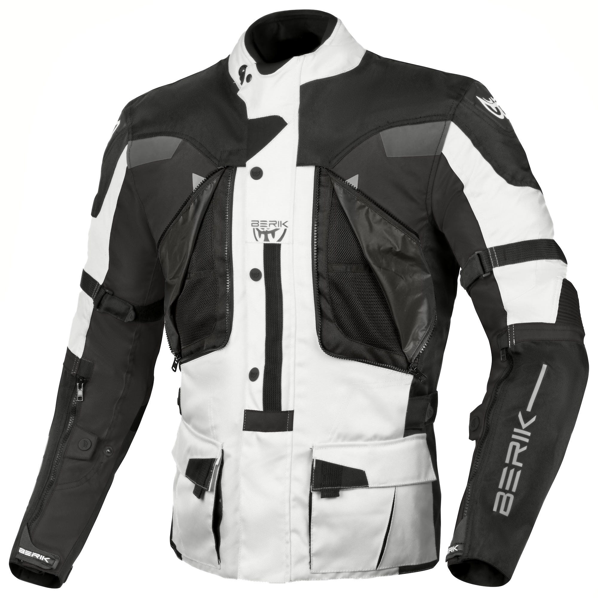 Berik Motorradjacke Ferpho wasserdichte Motorrad Textiljacke Verbindungsreißverschluss,Ellenbogenprotektoren enthalten,herausn