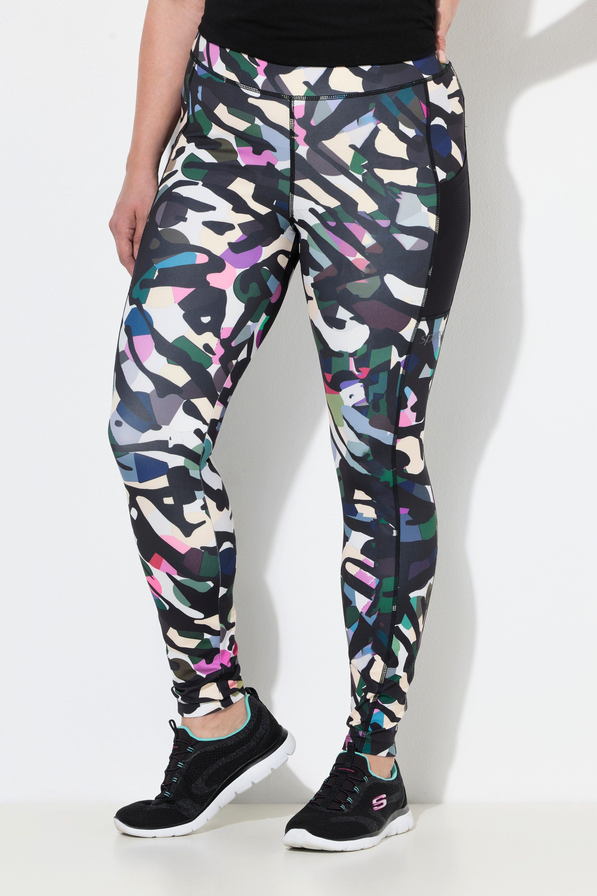 Ulla Popken Leggings Sport-Leggings schnelltrocknend Taschen recycelt günstig online kaufen