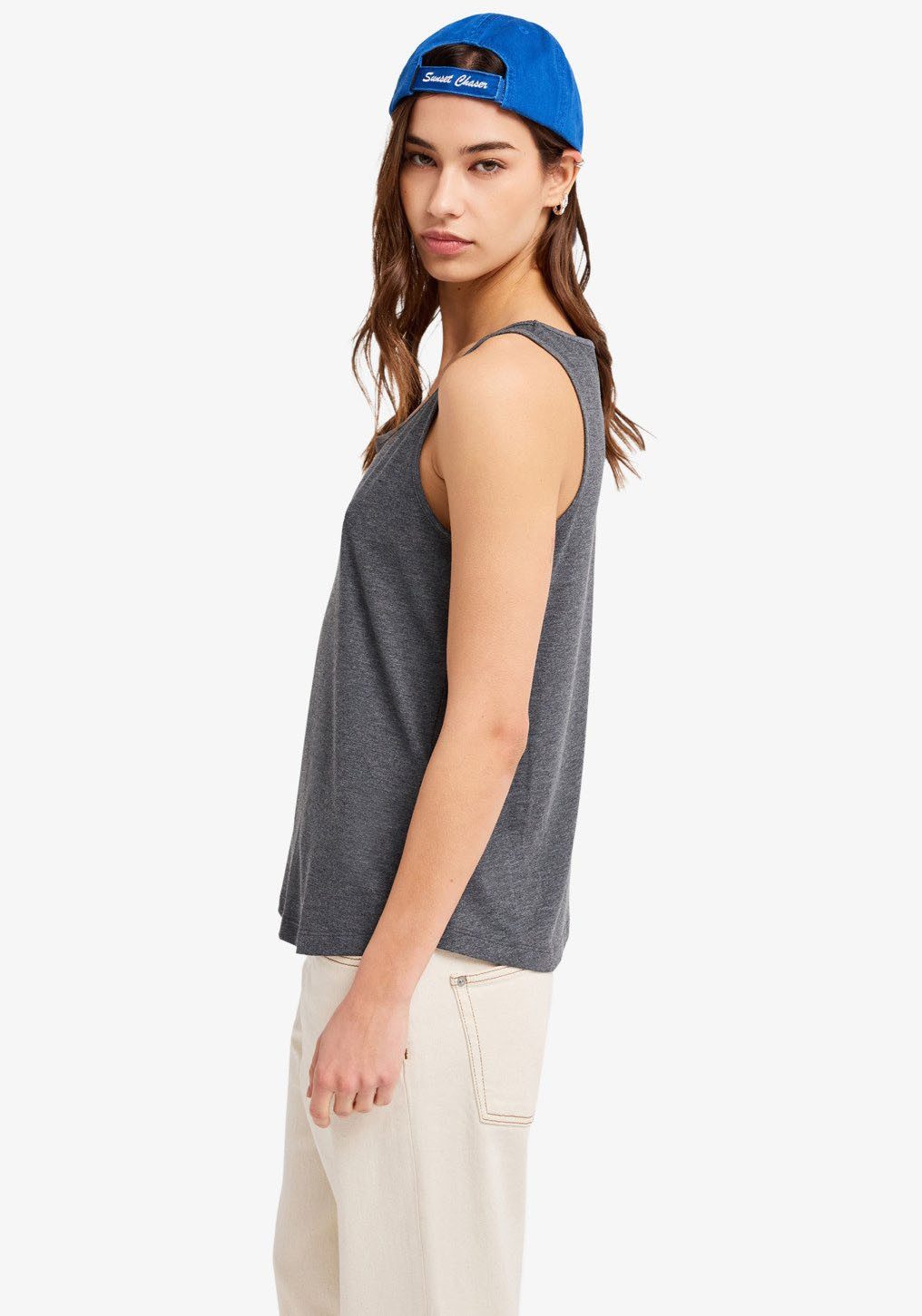 Roxy Tanktop VL SURFCLASHORT SLEEVEIC TANK Tanktop-Design, aus Polyester und Viskose