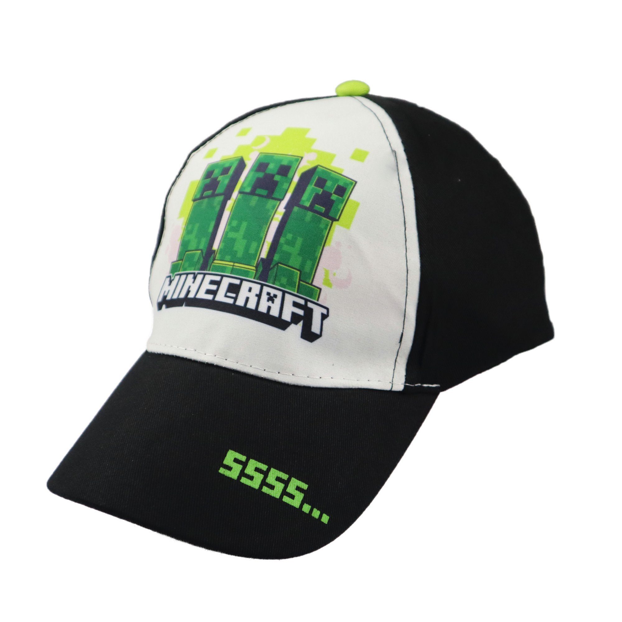 Minecraft Baseball Cap Minecraft Creeper Basecap Kappe für Kinder Gr. 54 bis 56