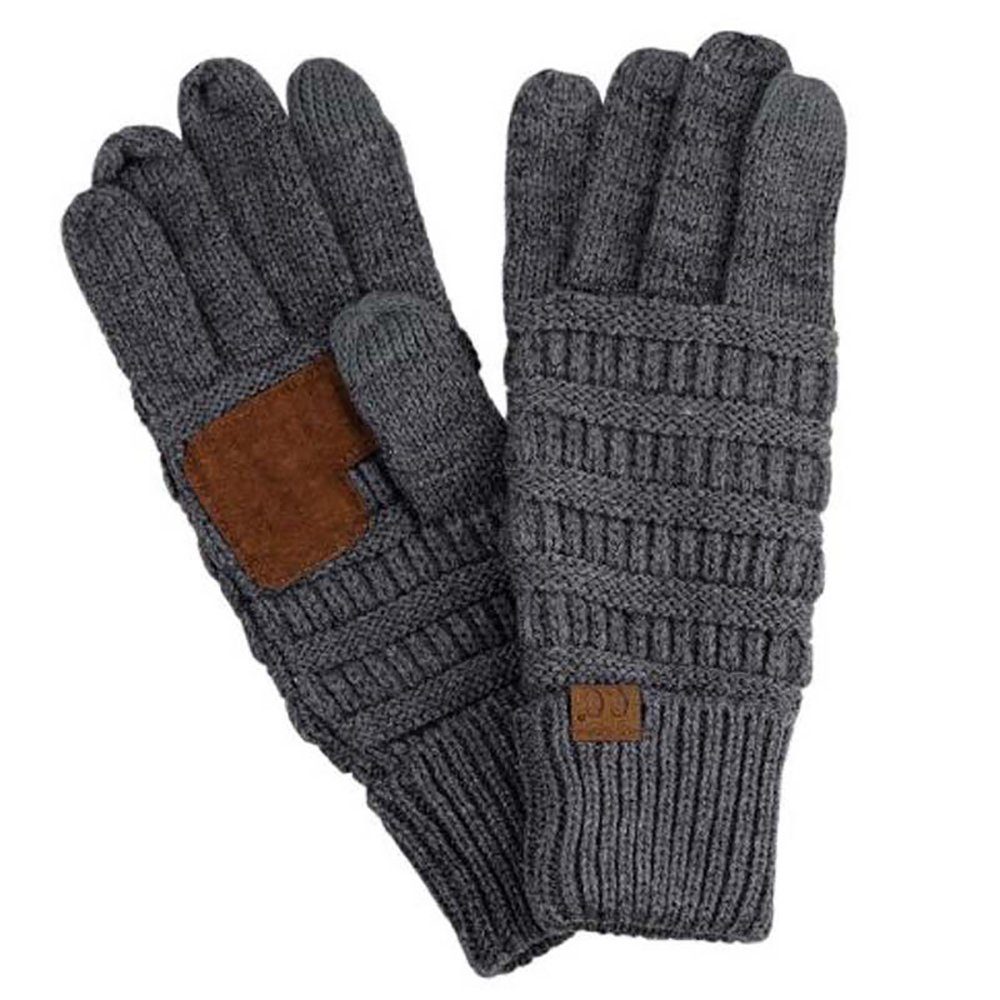 Mutiger Strickhandschuhe 1 Paare Damen Winter handschuhe (motorrad handschuhe herr, Winterhandschuhe Sport Warme Handschuhe) für Skifahren Radfahren grau