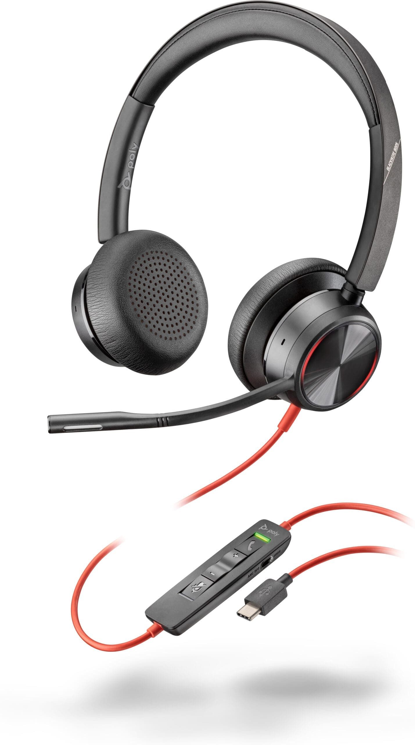 Polycom Poly Headset Blackwire C8225 Stereo USB-C/A PC-Headset