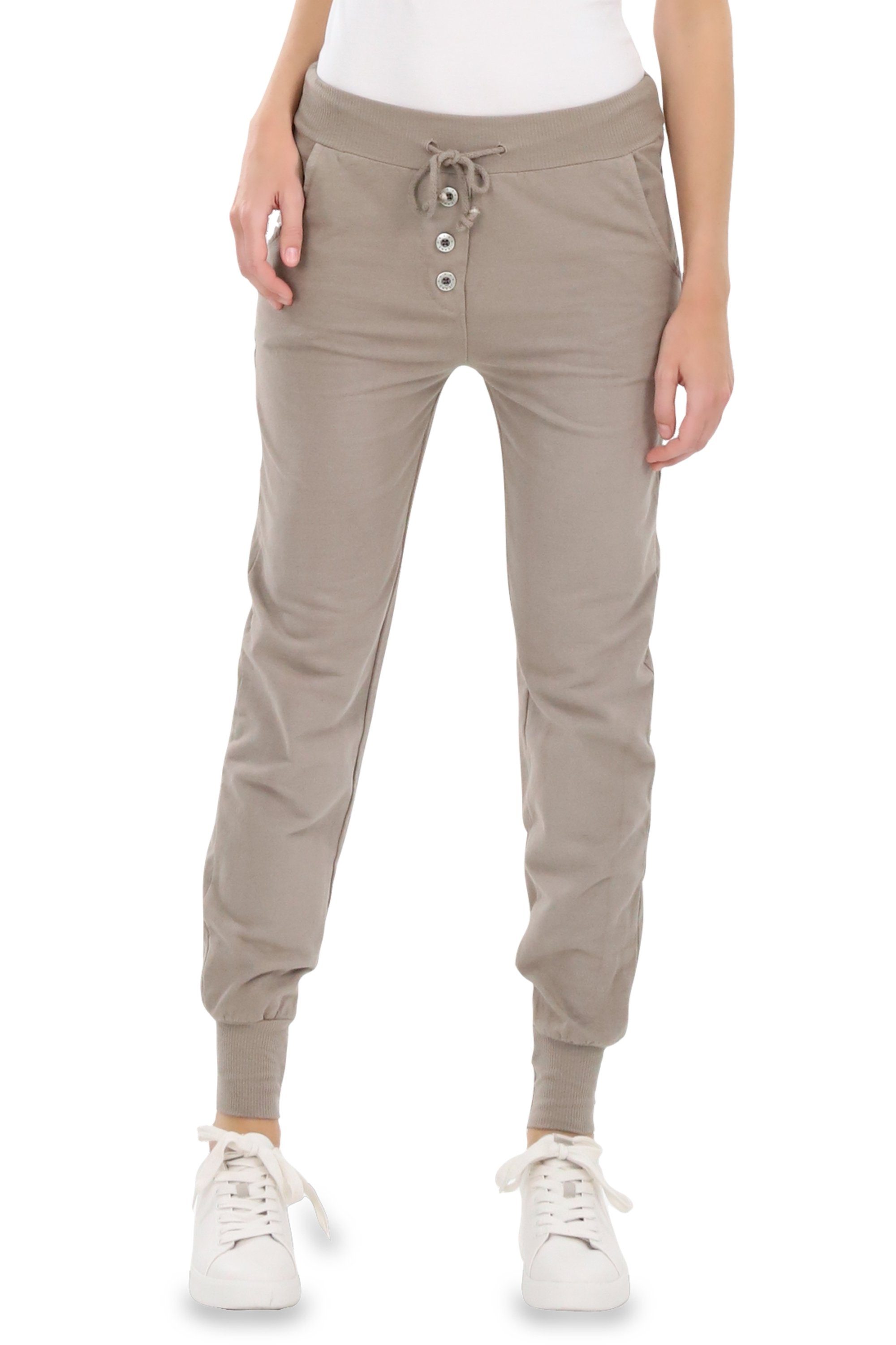 Sweathose malito Damen Jogginghose im Classic Look, Sporthose in Unifarben