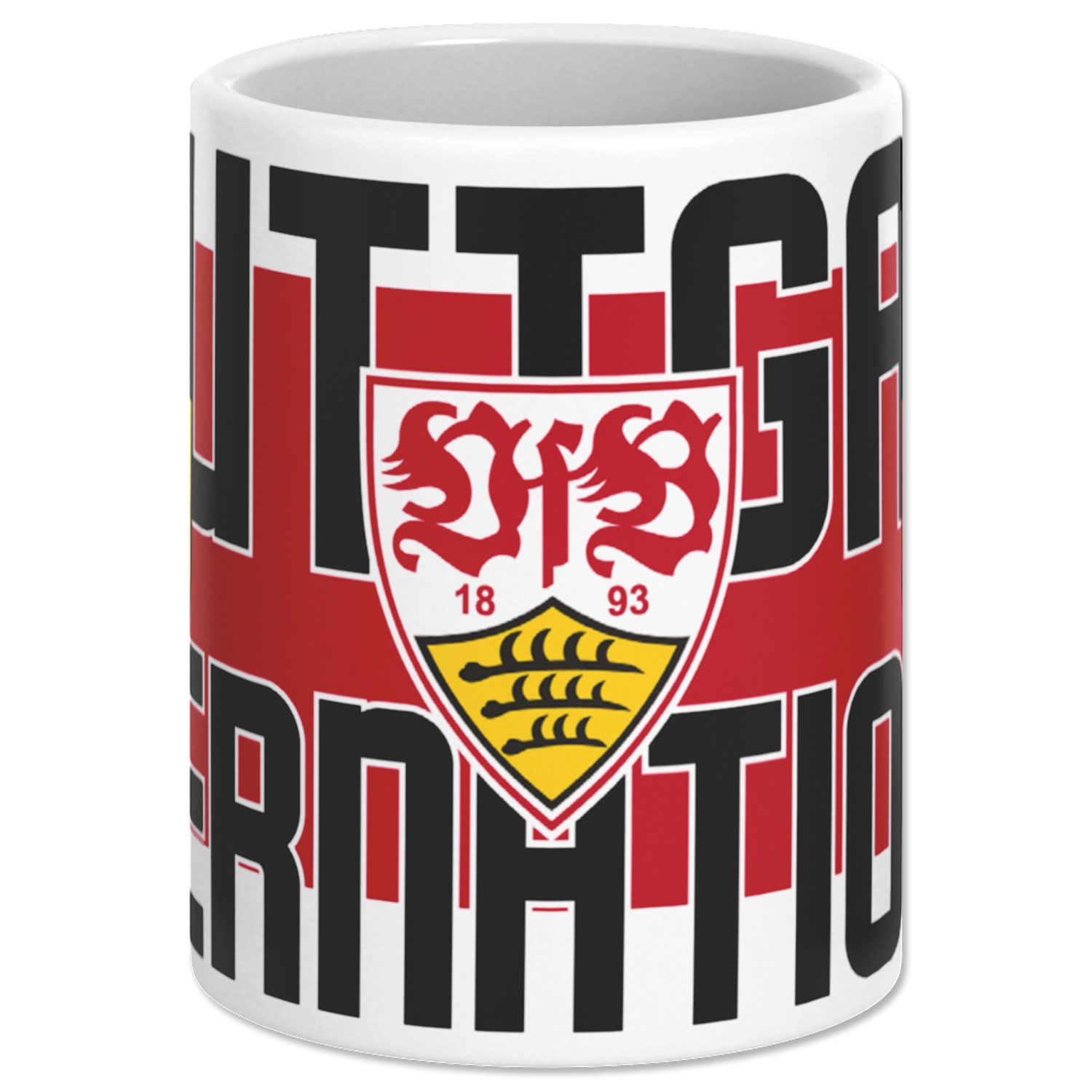 VfB Stuttgart Tasse VfB Stuttgart Tasse International aus Steingut 0,3 l, Stein