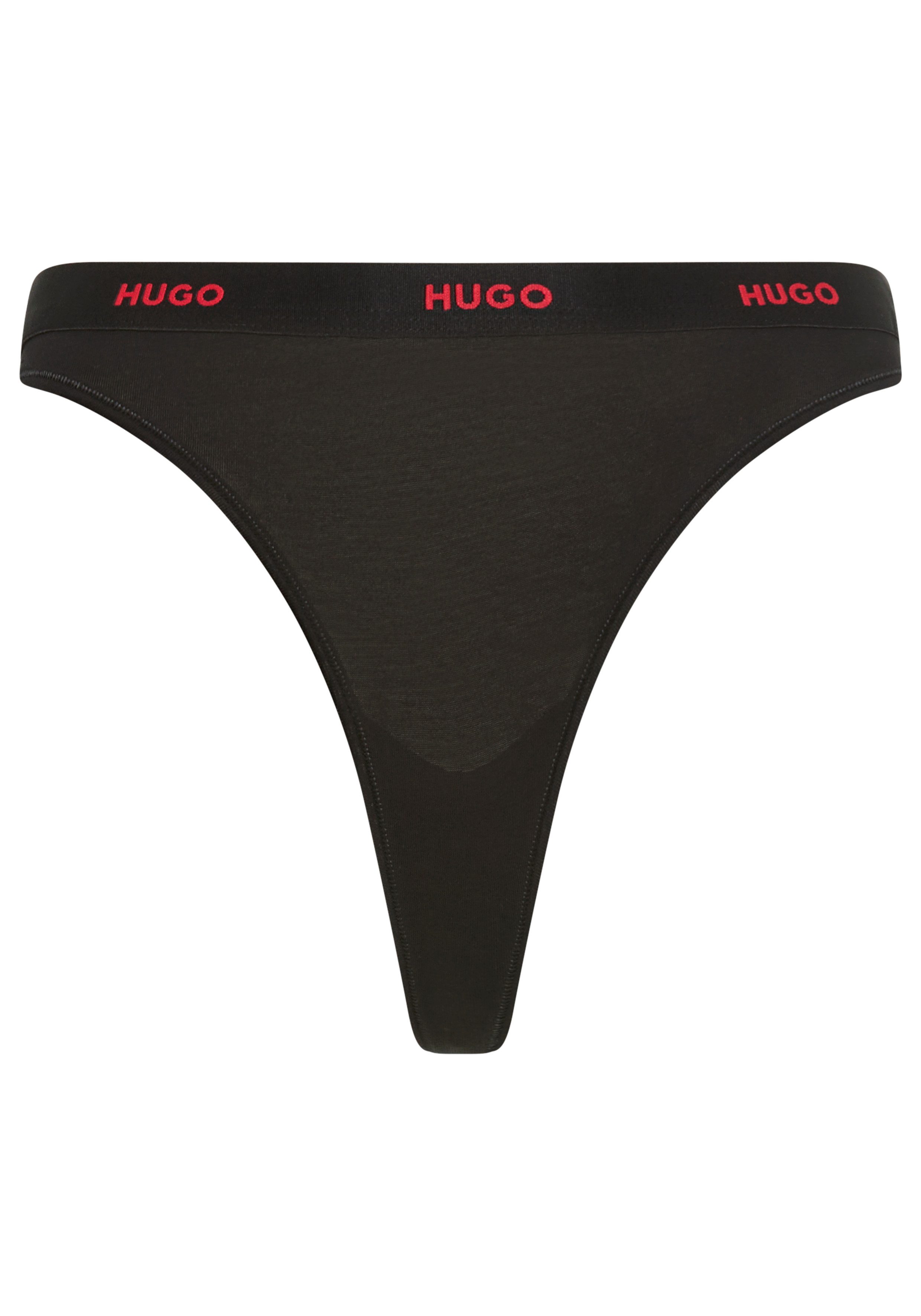 HUGO String ID aus Stretch-Baumwolle mit Logos am Bund günstig online kaufen