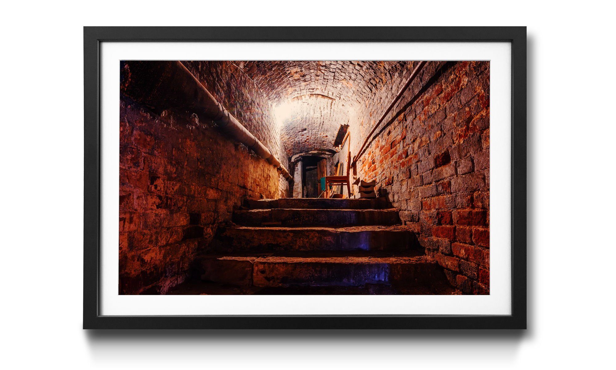 WandbilderXXL Bild mit Rahmen Into The Light, Lost Place, Wandbild, in 4 Größen erhältlich