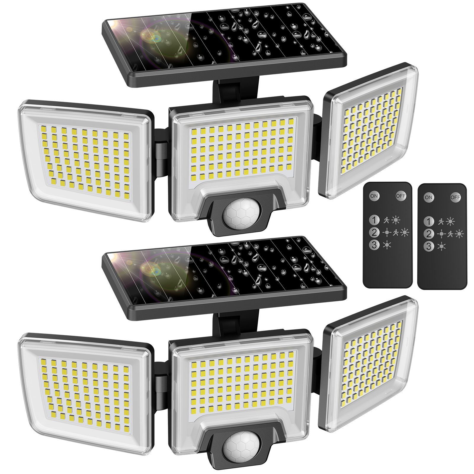 Novostella LED Solarleuchte Solarleuchte LED Solarlampe Fluter mit IR-Fernb günstig online kaufen