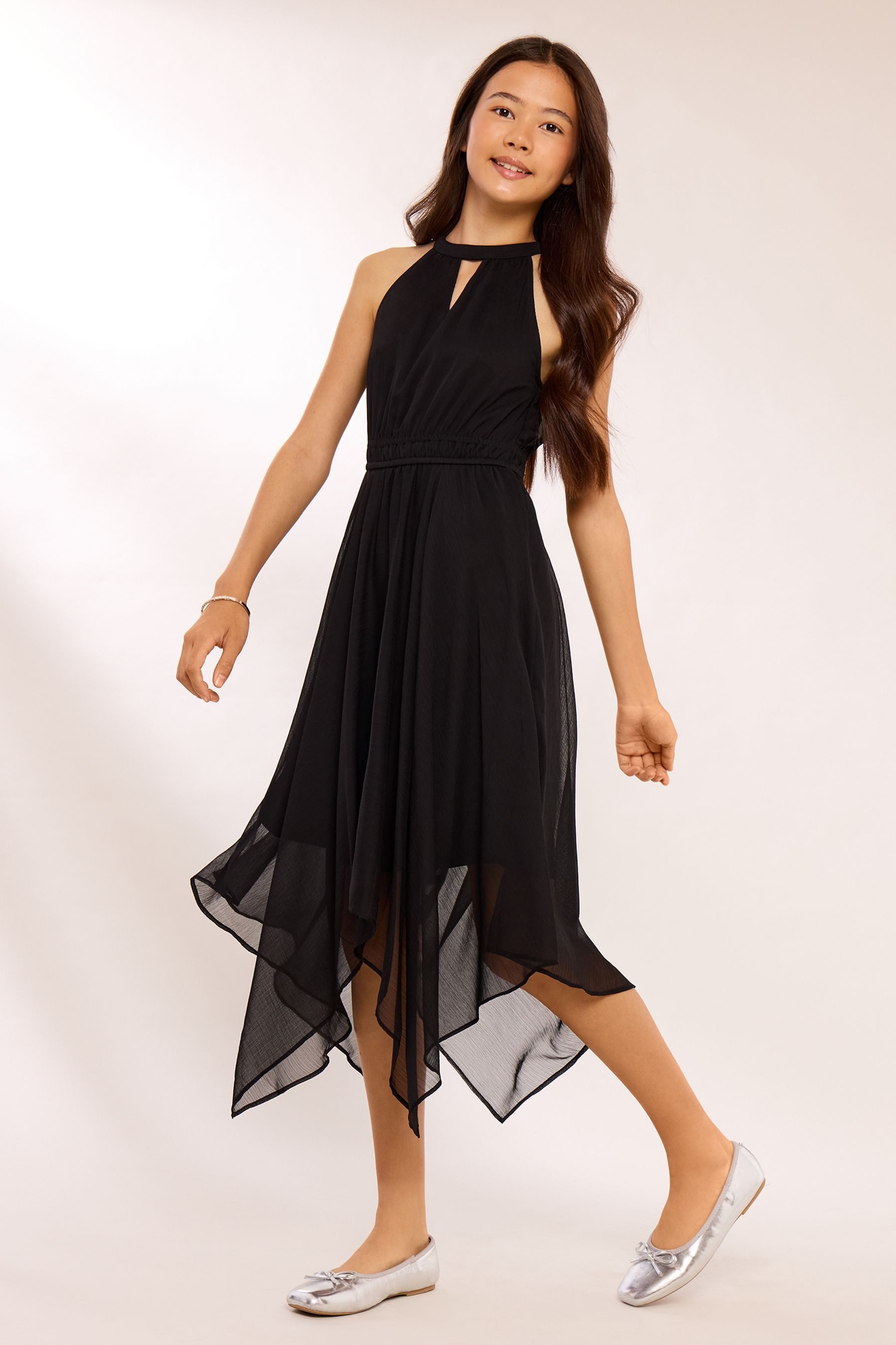 LIPSY Partykleid Lipsy festliches Neckholder-Kleid mit Zipfelsaum (1-tlg)