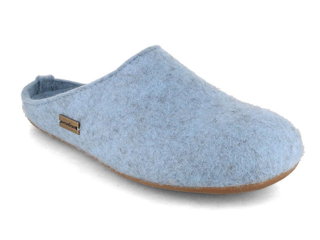 Everest Fundus Damen Filzpantoffeln, eisblau, wechselfußbett, damen, w Hausschuh
