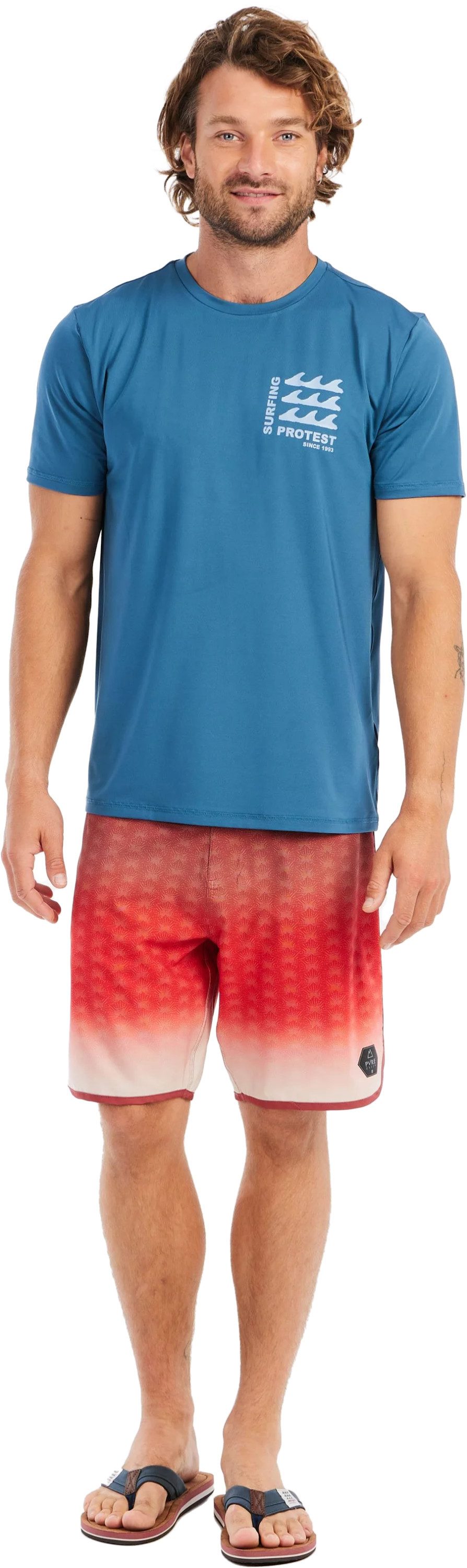 Protest Bade-Shirt Protest Surfshirt Deer rashguard Herren