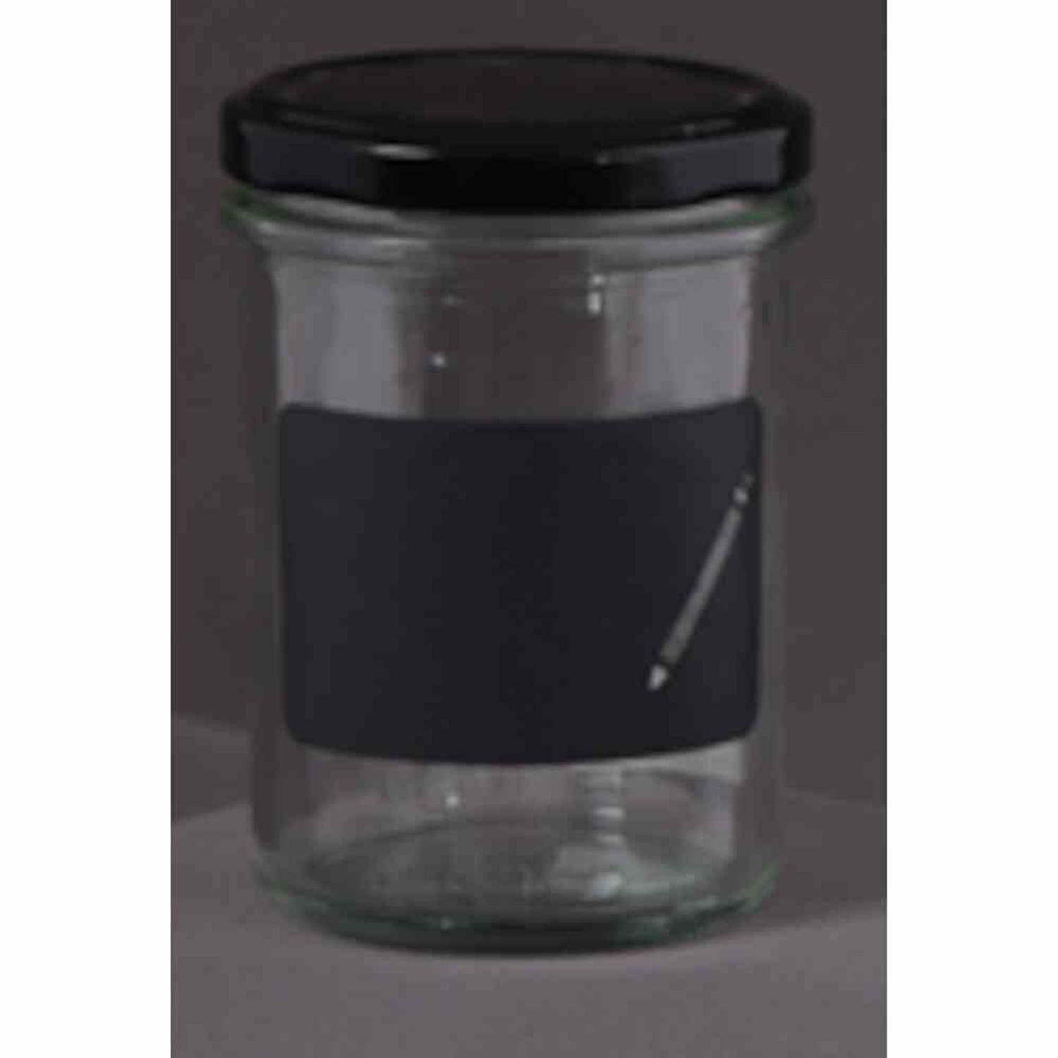 Siena Home Vorratsdose 12x Sturz-Glas "Cucinare" 230 ml mit Kreidefeld zum Beschriften, Glas