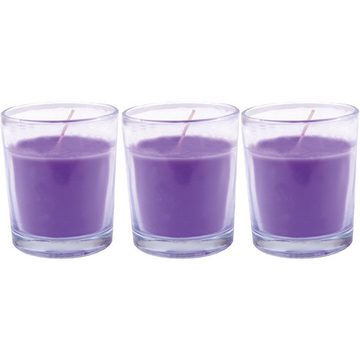 HS Candle Duftkerze (12-tlg), Kerze im Glas, 12er Pack "Klassische Düfte" mit je ca. 12 Std. Brenndauer, Höhe: 6,5cm, Ø4,5cm