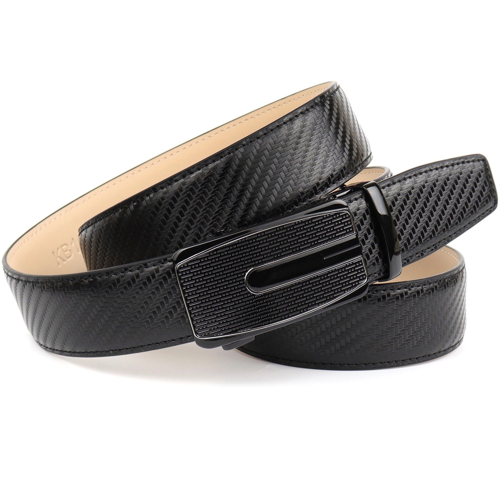 Anthoni Crown Ledergürtel Automatik Schließe