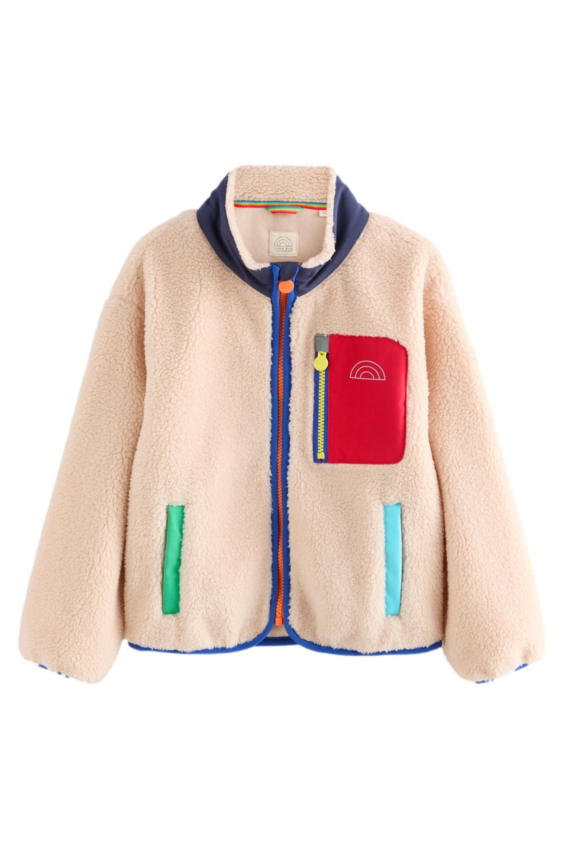 Little Bird by Jools Oliver Fleecejacke Little Bird By Jools Oliver Borgjacke, Blockfarben (1-St)