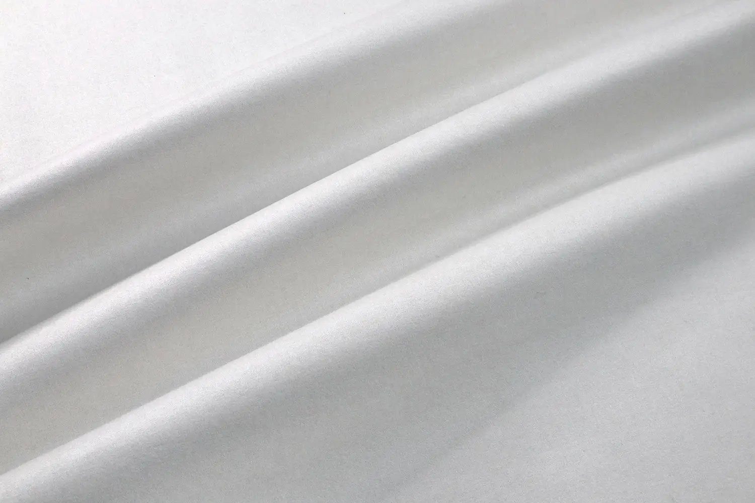 Stofferia Stoff Polsterstoff Teflon Filz Melange Varese Weiß, Meterware