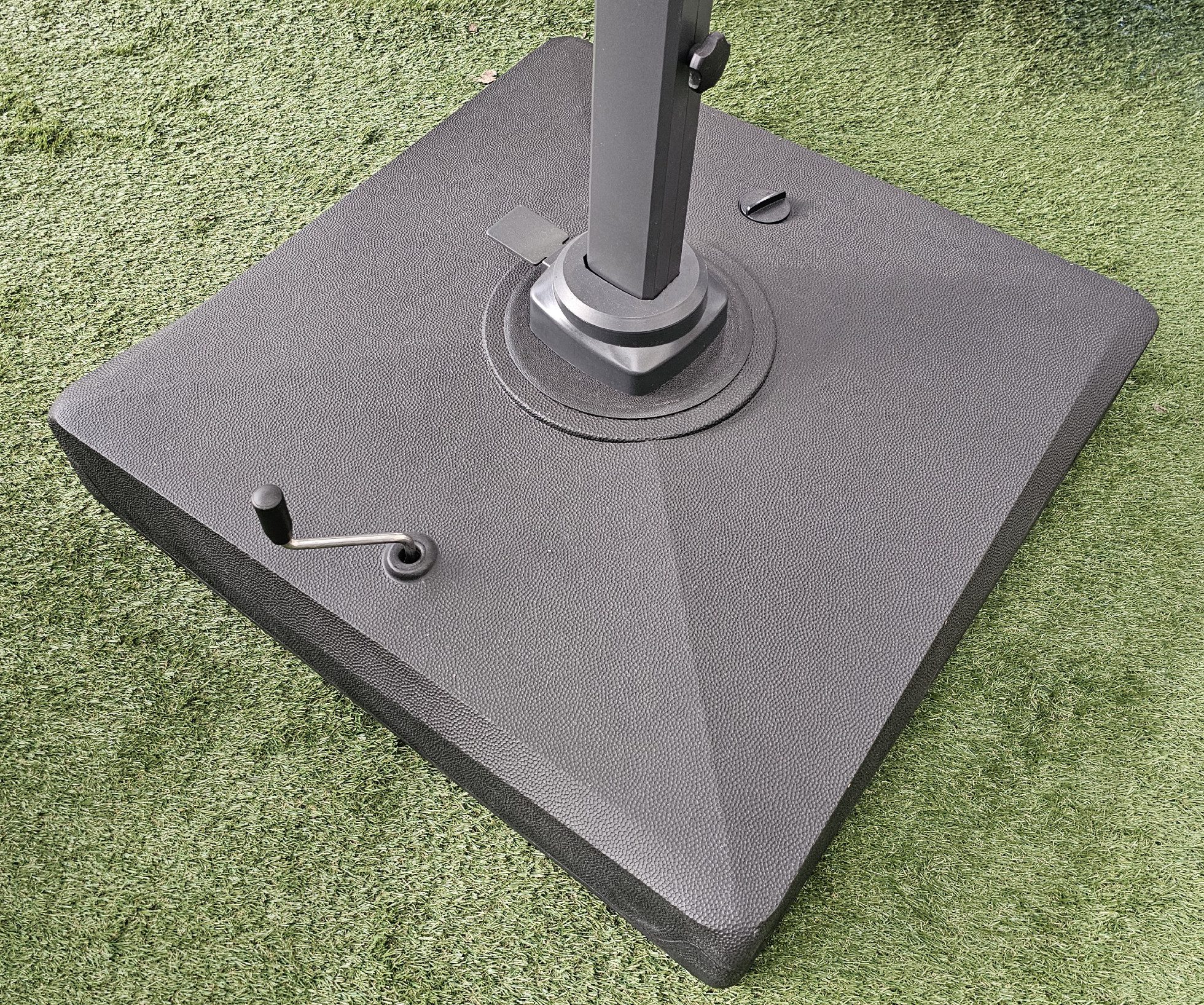 TEICO GROUP Ampelschirm Ampelschirm inkl. befüllbaren Schirmständer, LxB: 400x300 cm, schwenkbar, kippbar, drehbar, Aluminium, Polyester