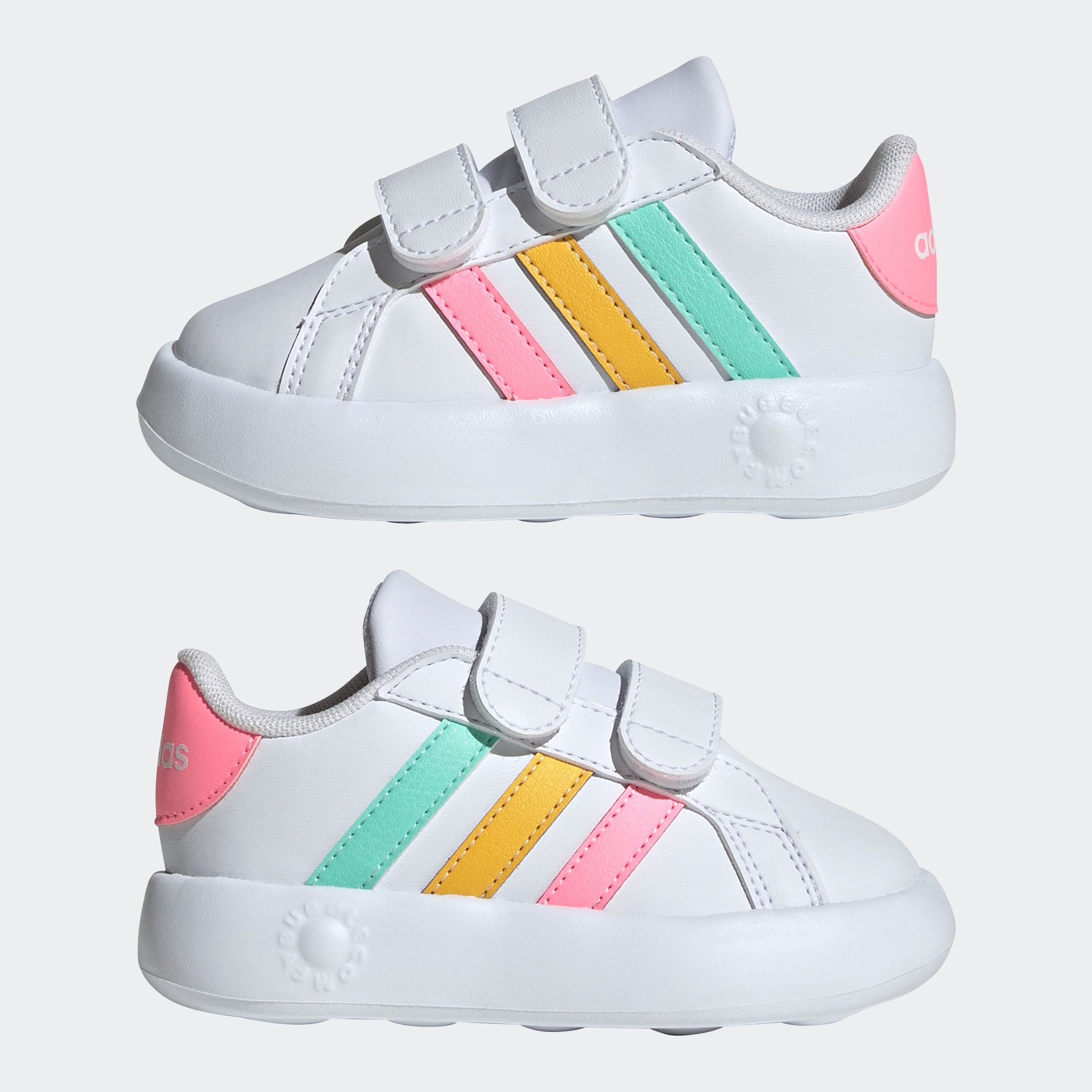 adidas Sportswear GRAND COURT 2.0 KIDS Klettschuh Design auf den Spuren des adidas Superstar, für Kinder