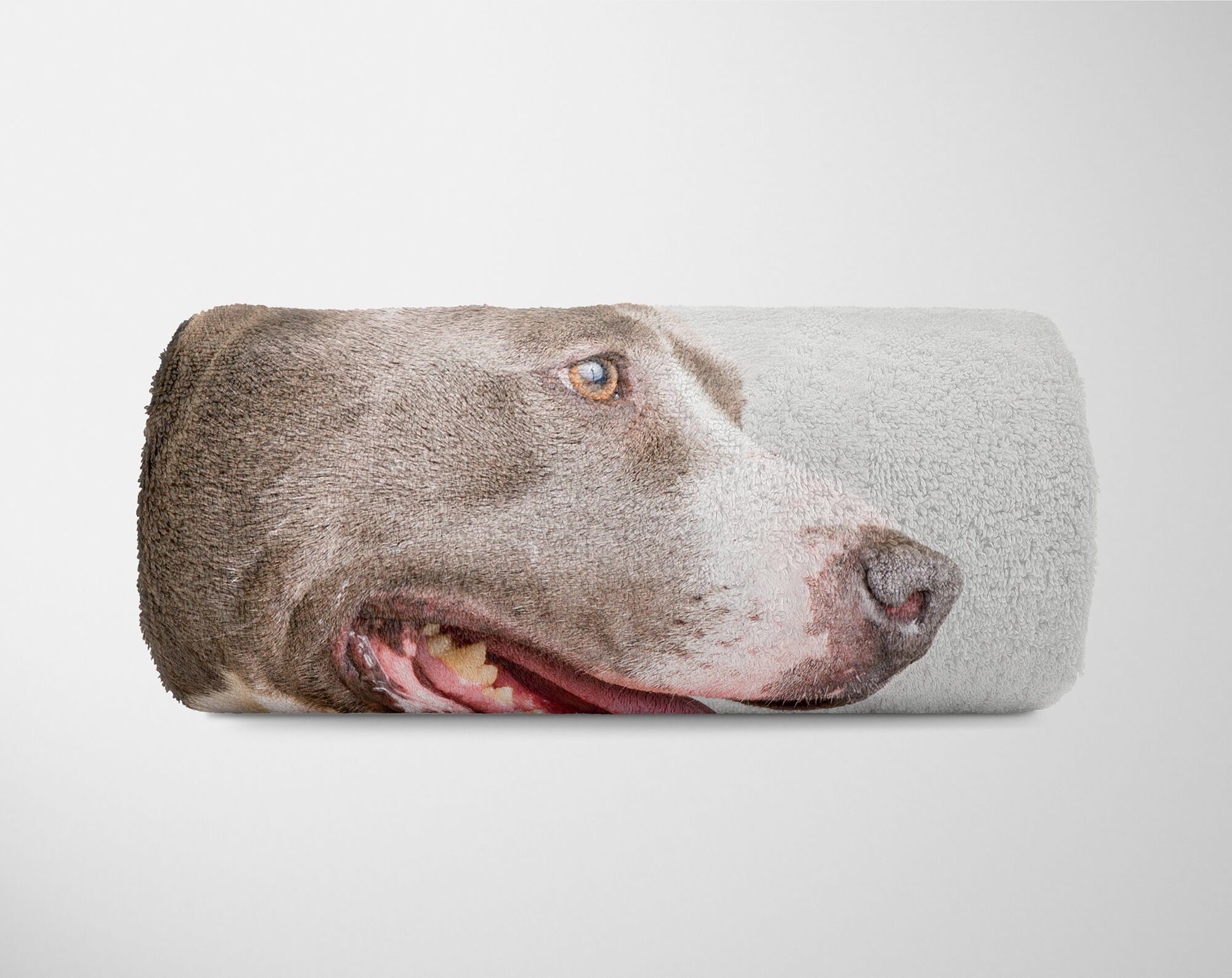 Sinus Art Handtücher (1-St), Hund, Strandhandtuch Baumwolle-Polyester-Mix Tiermotiv Kuscheldecke Handtuch Handtuch mit Saunatuch