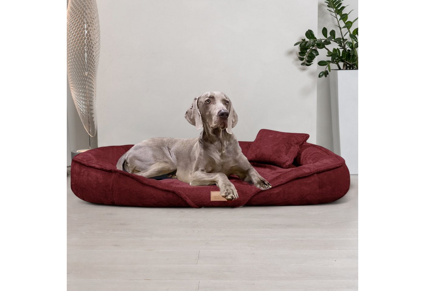 Thumbnail - tierlando® Tierbett Orthopädisches Hundebett XENIA, Kuschelig flauschiges Hundesofa