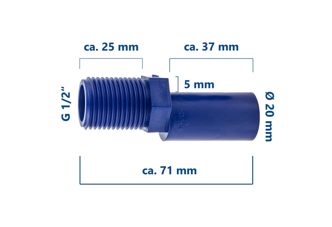 Thumbnail - Airfit GmbH & Co. KG Urinal Urinal Zulauf-Garnitur, Versprung 5 mm, für UP 1/2 Zoll mit Dichtung